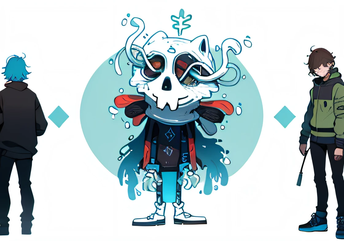 rellenar la imagen, personajes, doodle