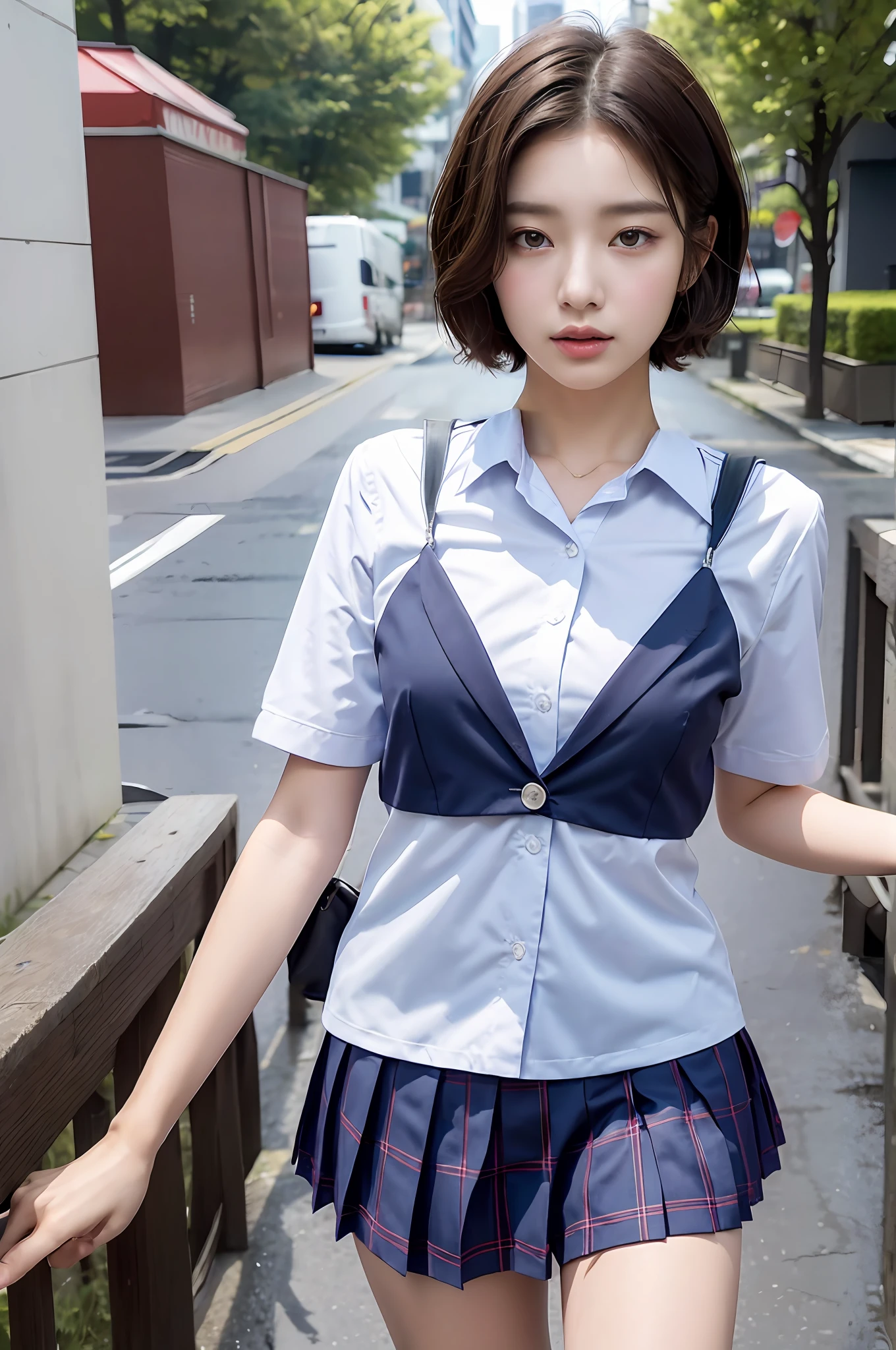 Wear a uniform、校服