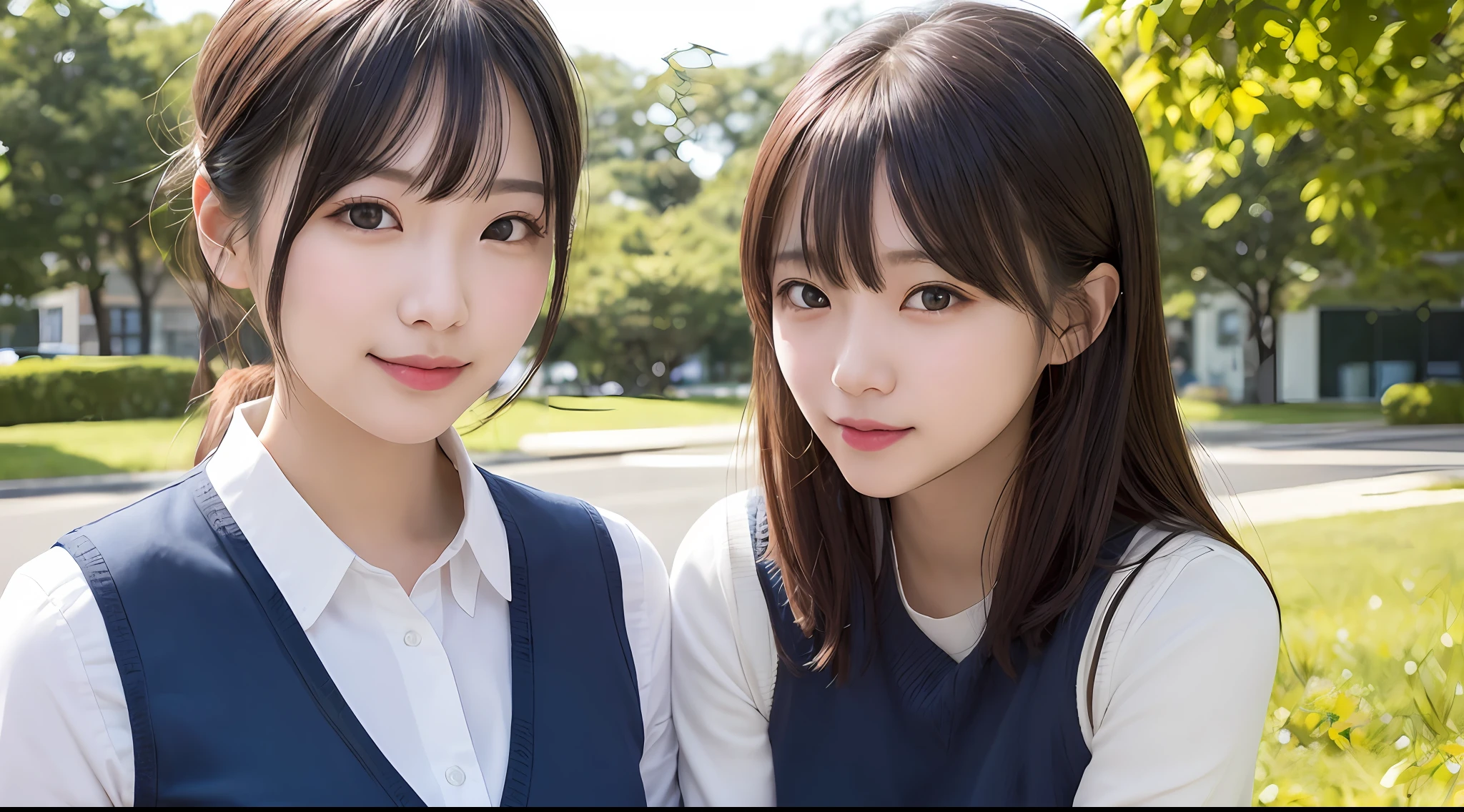 女の子1人、Female around 29 years old、vests、a picture、realisticlying、top-quality、adopt、A detailed face、s Office、细致背景、diffuse sunlight、depth of fields、独奏