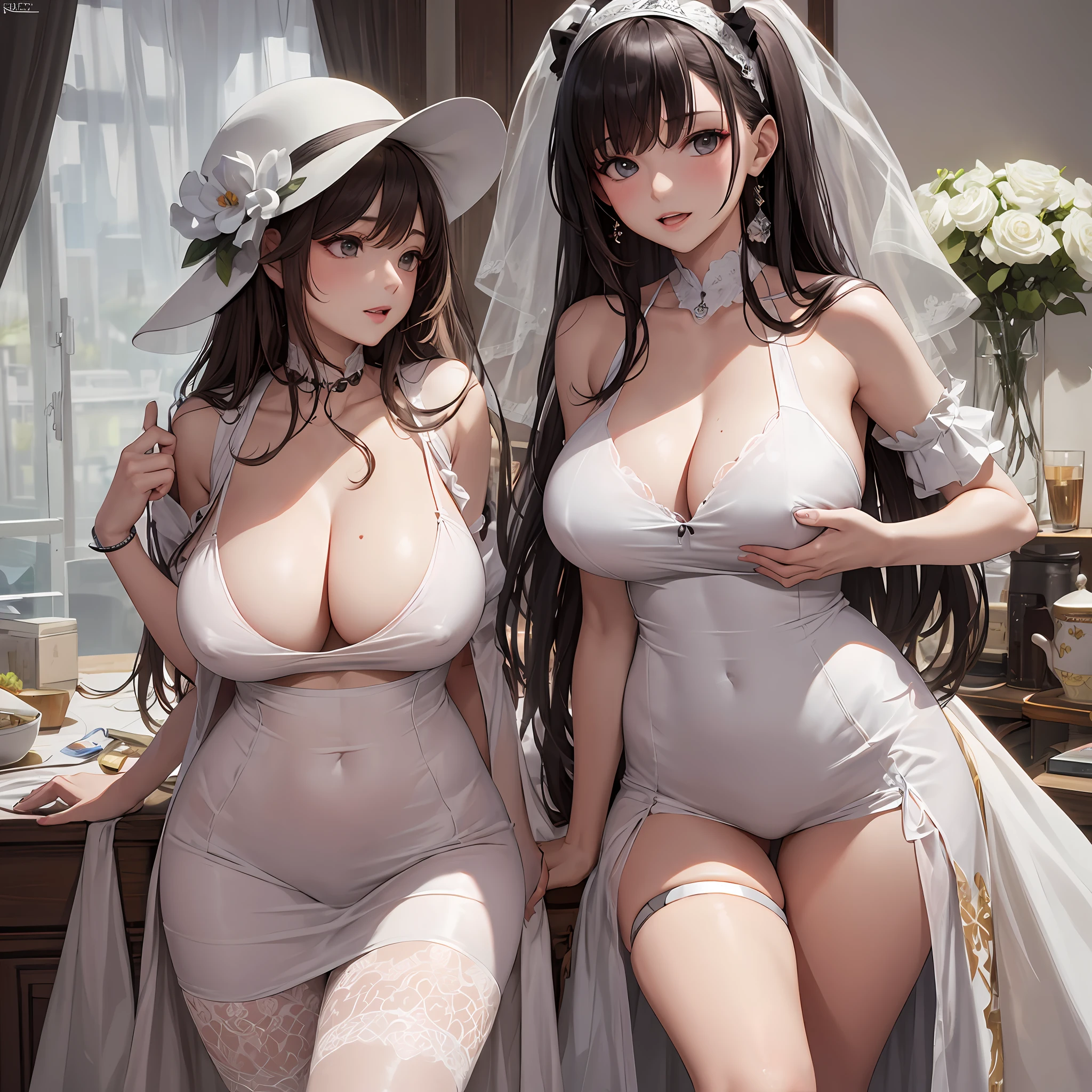 best qualityer, tmasterpiece, High- sharpness,huge tit