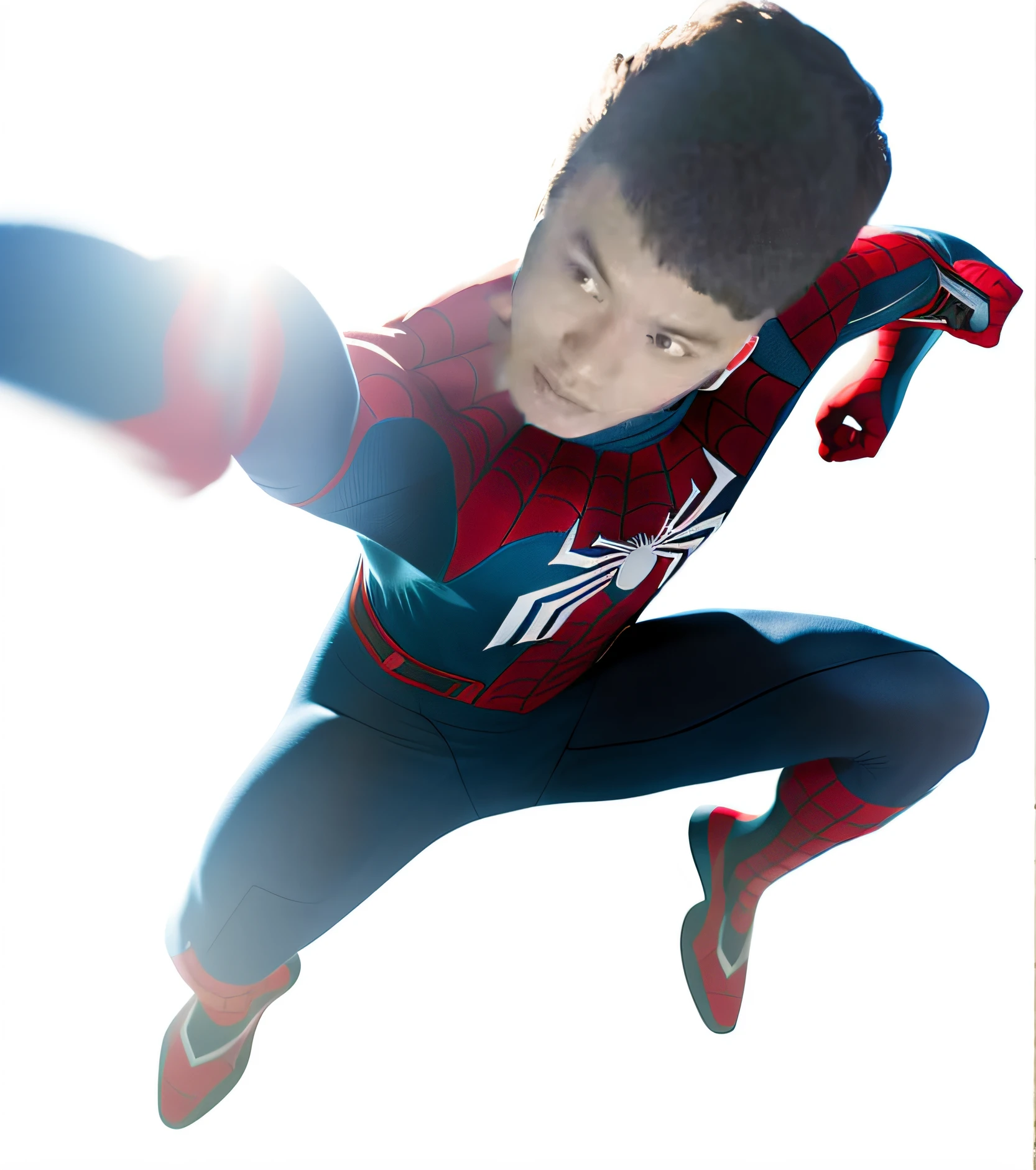 spider-man suit,skyscraper background,Cinematic texture,Technologie