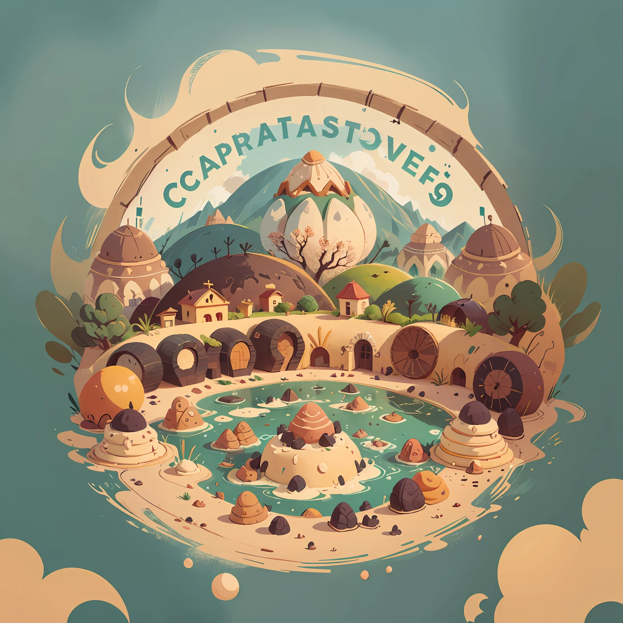 Cappadocia Artisans pastry processing company，Features vector logos