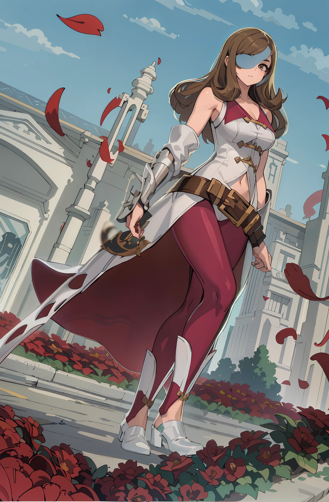 dark brown eyes, (Masterpiece : 1,8), 64k quality, final fantasy artwork concept, detailed manga eyes, detailed hair, detailed clothes, detailed body, cleaner designs, detailed face pronounced, shiny objects like jewels, see creases on clothes, more coherent clothing, more rounded eyes transparent liquid globular, more colors, more coherent clothing , correct the features of the clothes, better eyes contour, better shoulders, really colorful, coarser line, black line, finishing . (coarser line) (black line) (homogeneous rendering: 1.3)