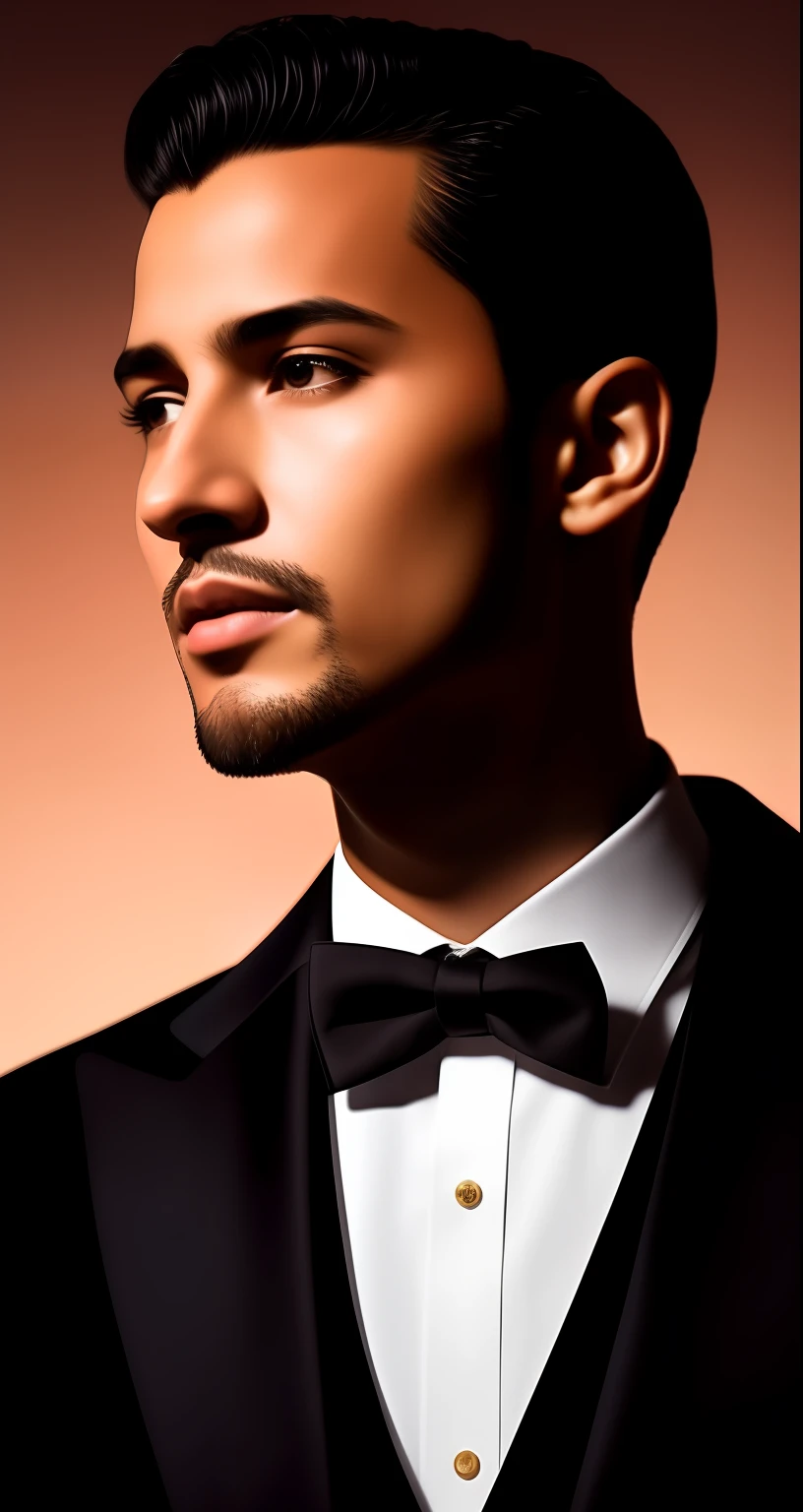 Close portrait of elegant [undercucho] person in tailored suit- futurist style, intricate baroque detial, elegant, glowing lights, highly detailed, digital painting, artstation, concept art, smooth, sharp focus, illustration, art by wlop, mars ravelo and greg rutkowski
(high detailed skin:1.2), 8k uhd, dslr, soft lighting, high quality, film grain, Fujifilm XT3  mix4