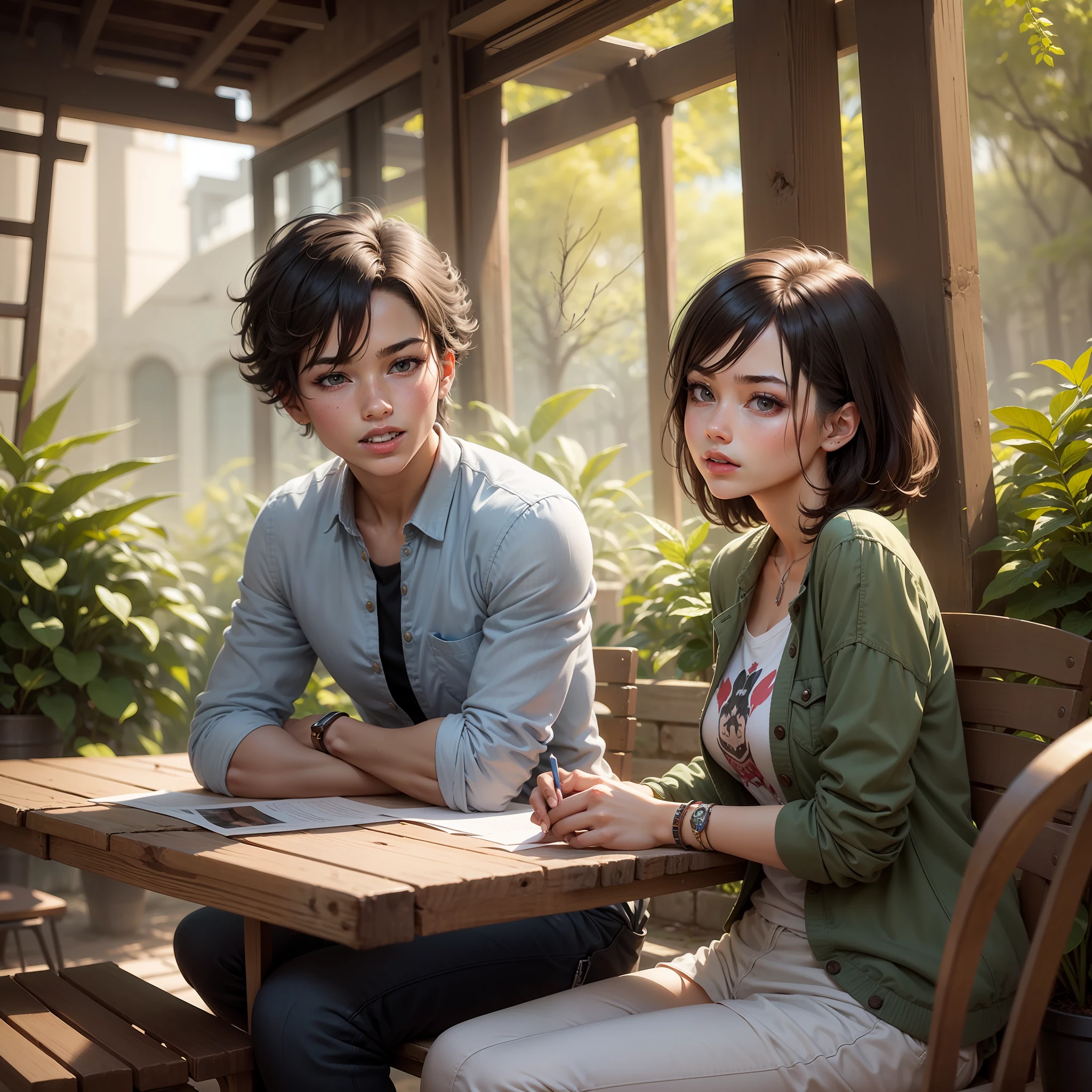 (Female character) left hand, correct fingers.