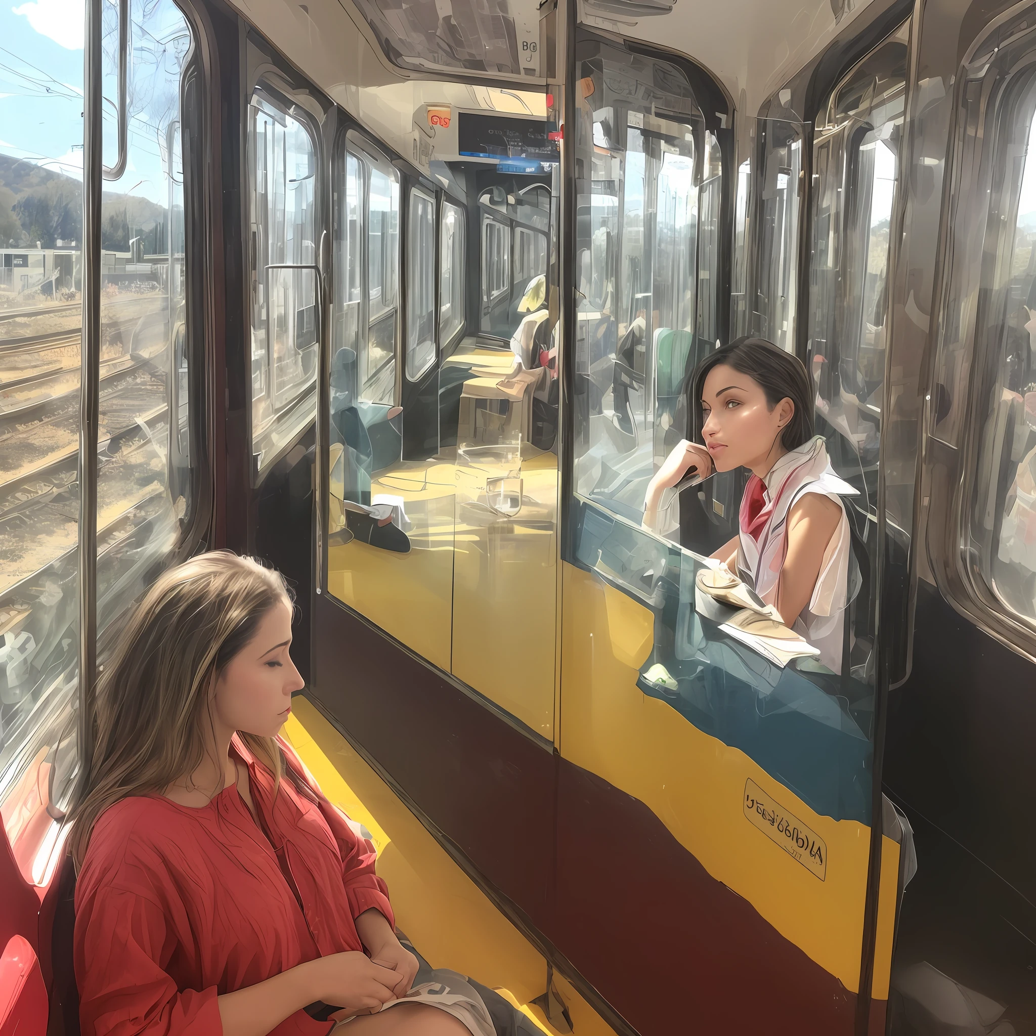 Beauty on the train