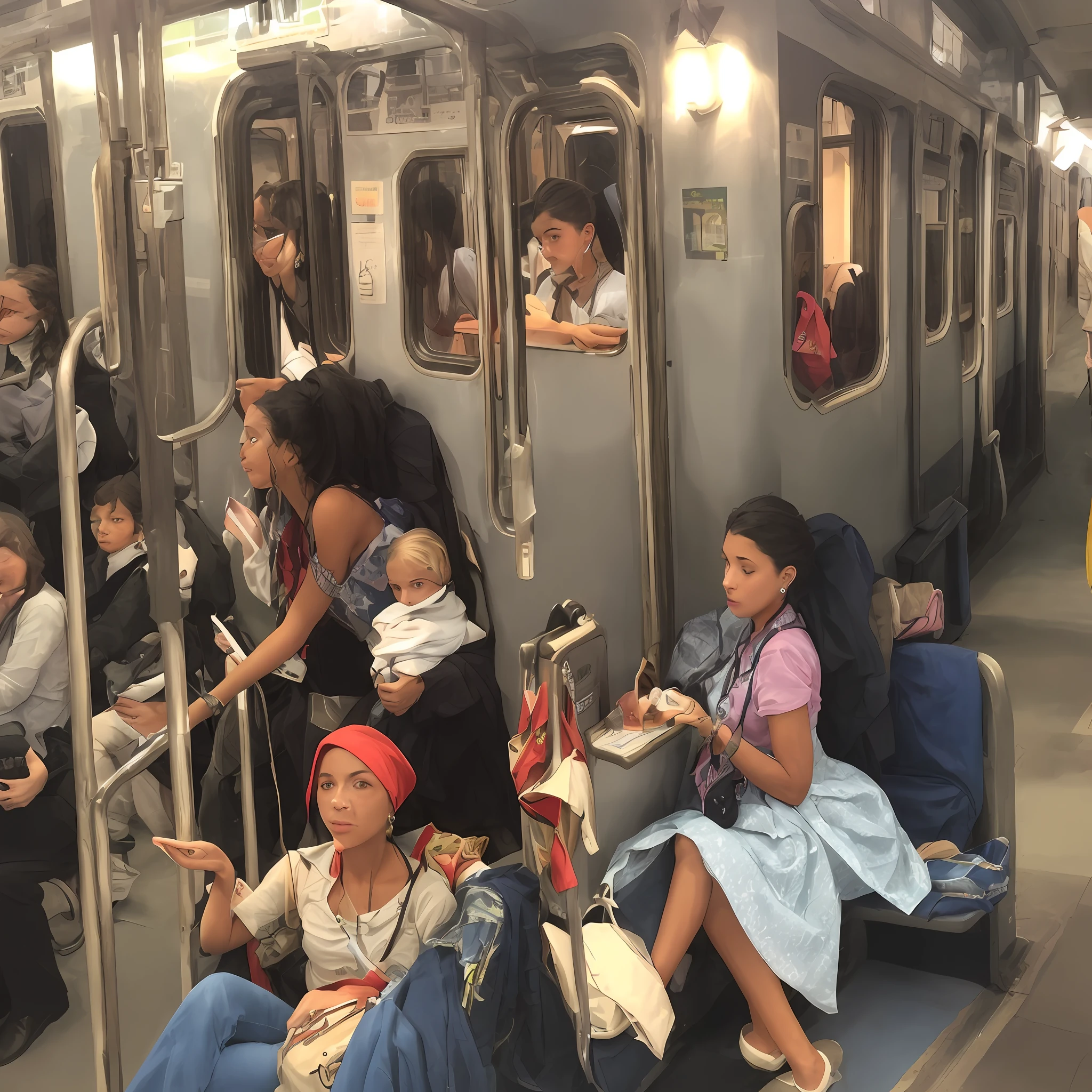 Beauty on the train