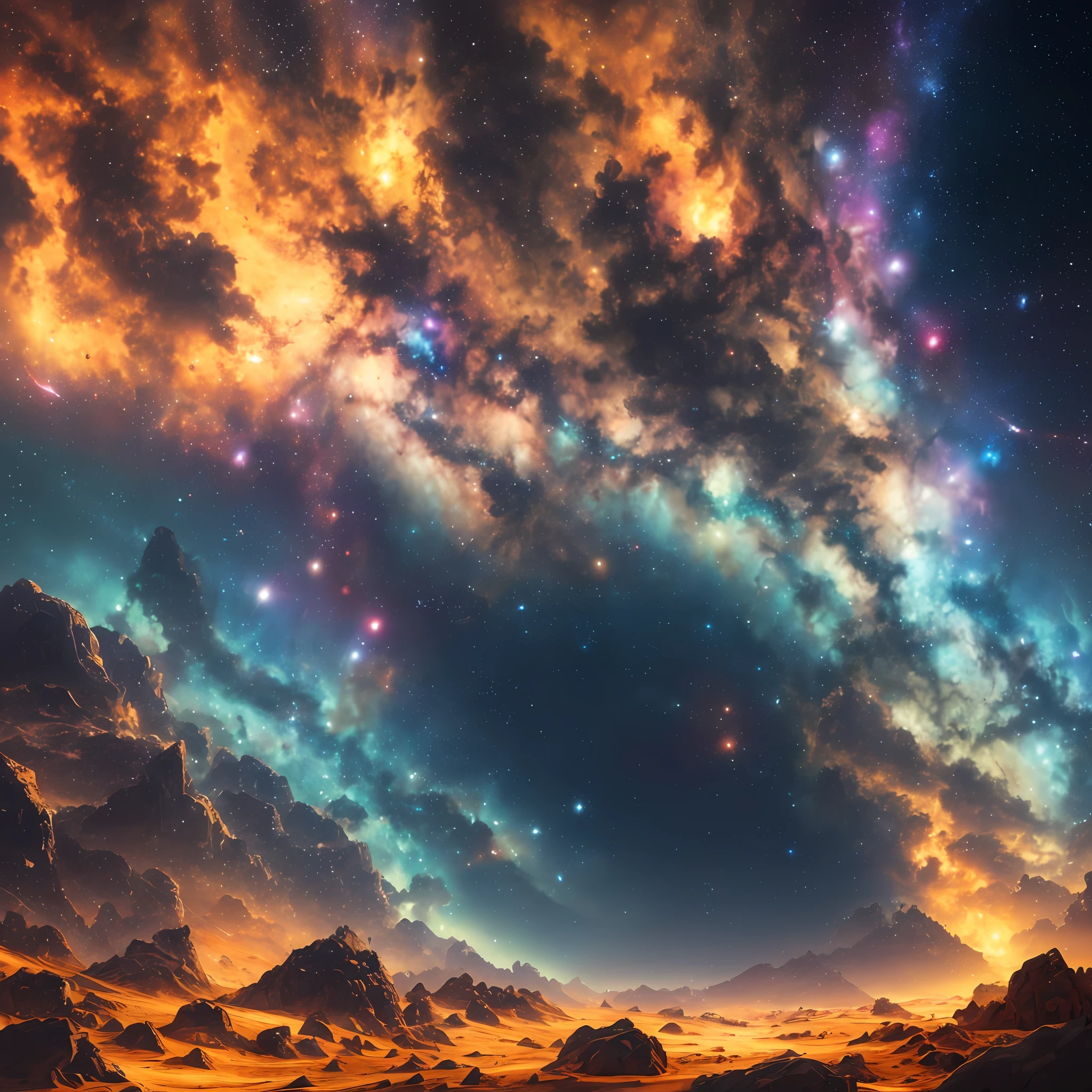 tanjoreai ((best quality)), ((masterpiece)), (detailed), science, universe, space, outer space, space, stars, no people, 8K resolution --auto
