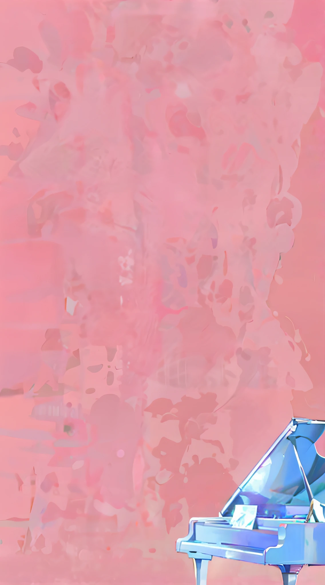There is a purple piano sitting on a pink surface, Background(Solid), Solid Backgroud, Pink background, normal map, Plain background, some pink, dull pink background, pink iconic character, Light pink background, solid color backdrop, pink gradient background, phone background, Soft light 4 K，