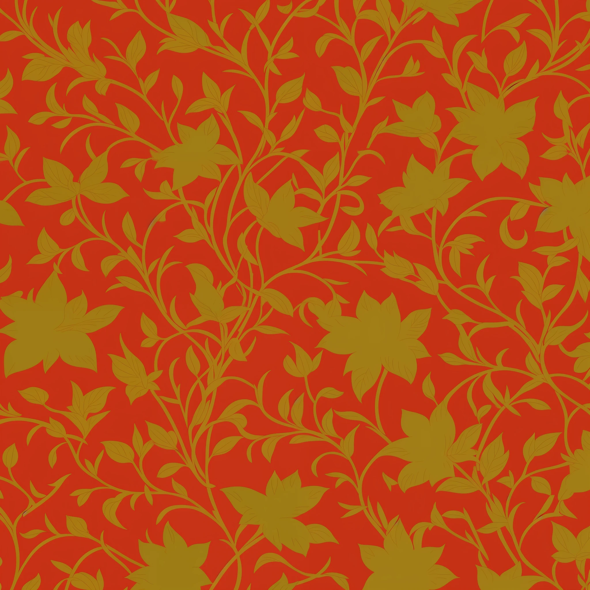 um close up de florais botanicos, inspirado em William Morris, cores contrastadas, cores definidas, padronagem textil