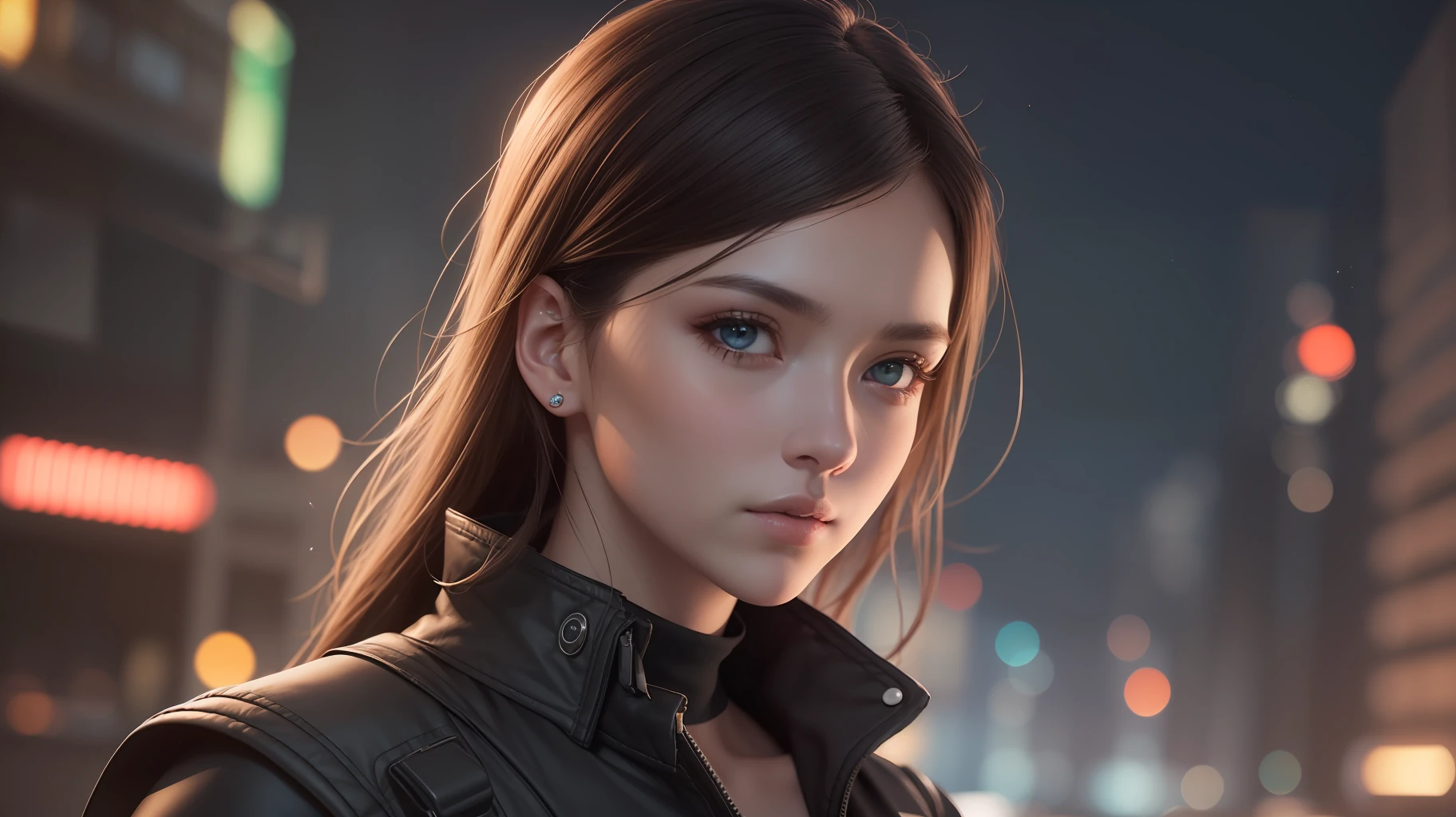 modelshoot style, (extremely detailed CG unity 8k wallpaper), portrait of (david:1.1), staring at us with a mysterious gaze, realistic, masterpiece, highest quality, ((scifi)), lens flare, ((light sparkles)), unreal engine, digital painting, Style-BladeRunner2049-8v, trending on ArtStation, trending on CGSociety, Intricate, High Detail, dramatic, realism, beautiful and detailed lighting, shadows