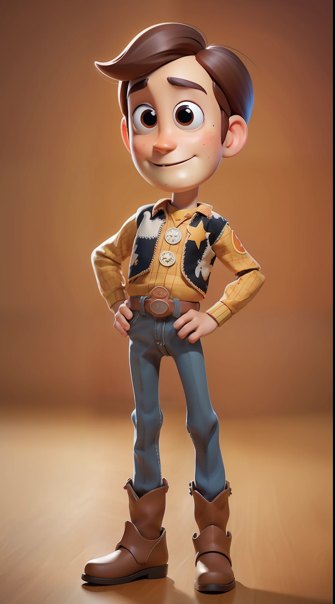 cute Woody Cowboy Toy Story by Pixar big head