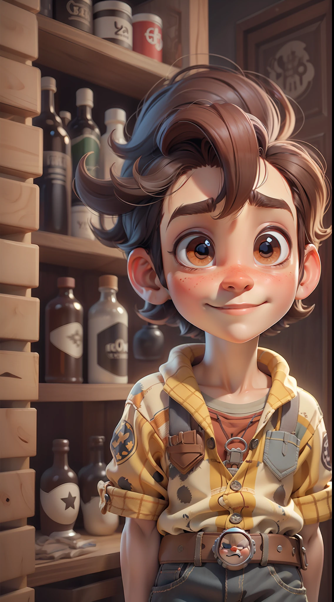 cute Woody Cowboy Toy Story by Pixar big head