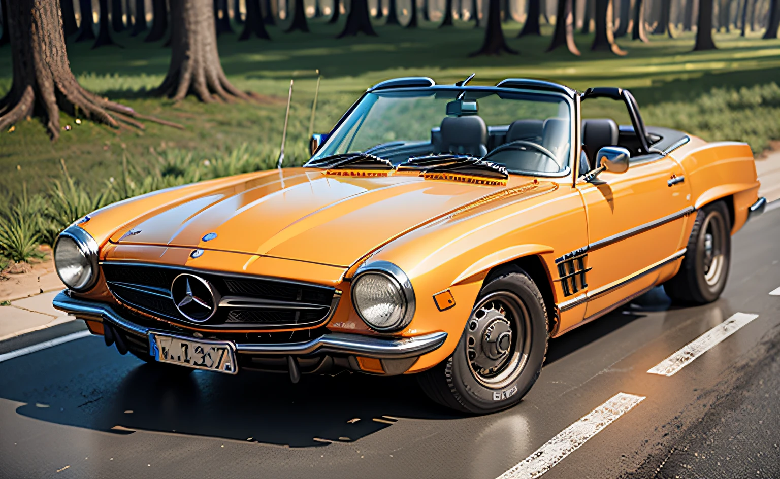 Mercedes SL aus Holz