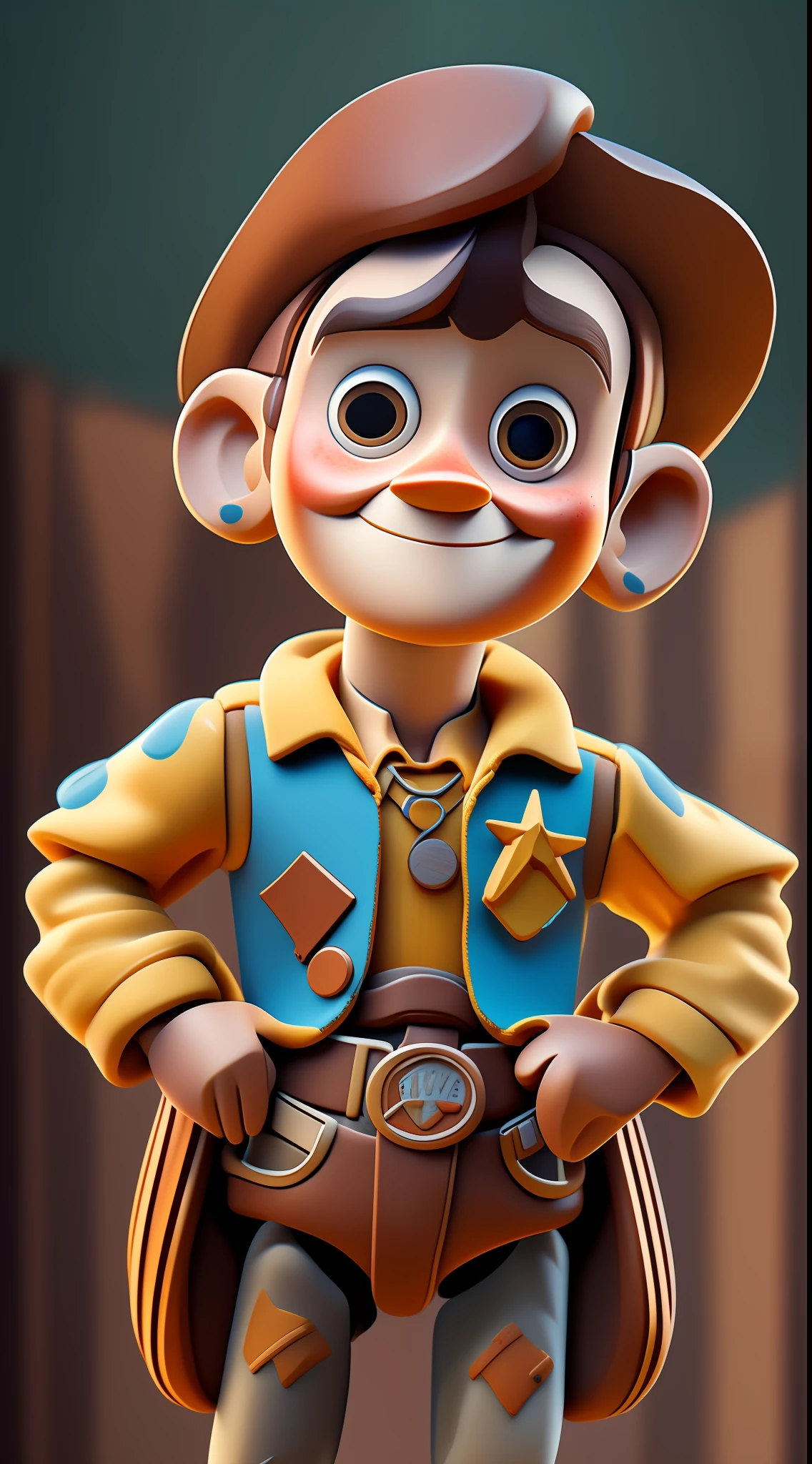 cute Woody Cowboy Toy Story by Pixar big head