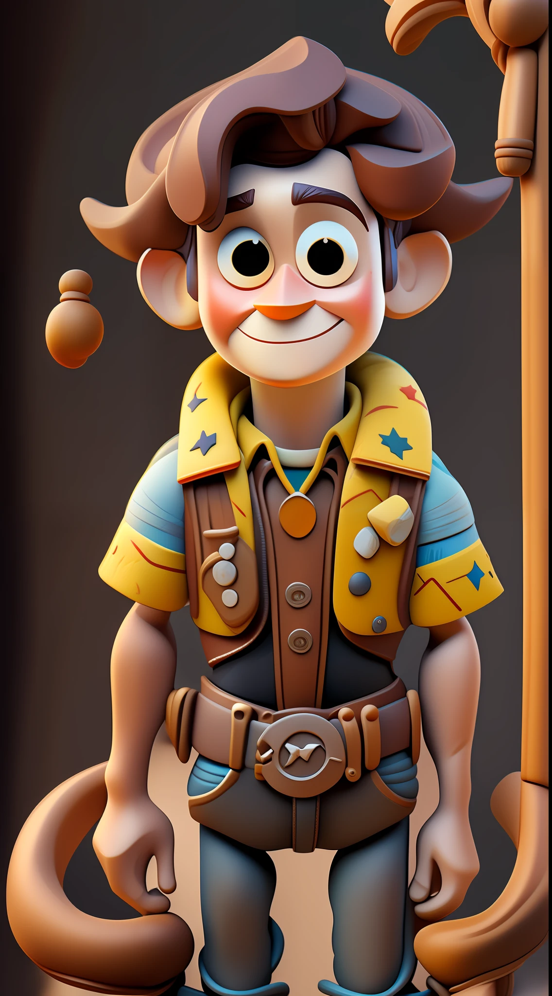 cute Woody Cowboy Toy Story by Pixar big head