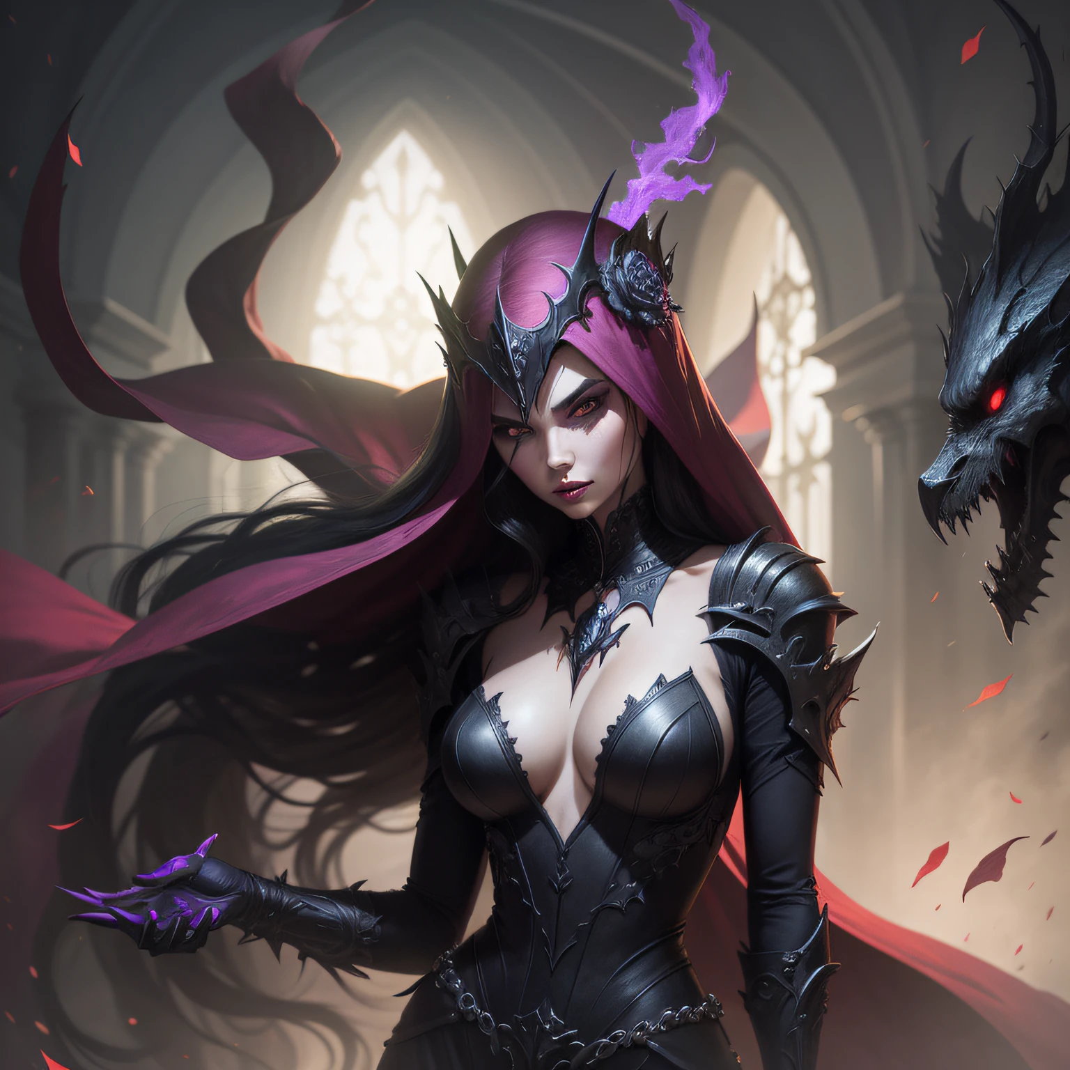 beautiful evil woman