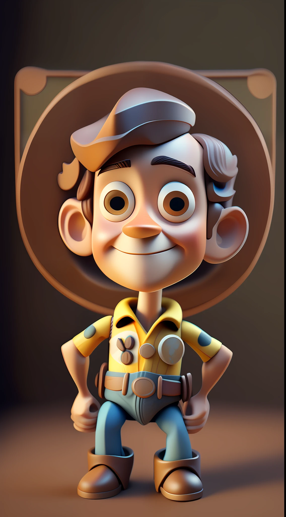 cute Woody Cowboy Toy Story by Pixar big head