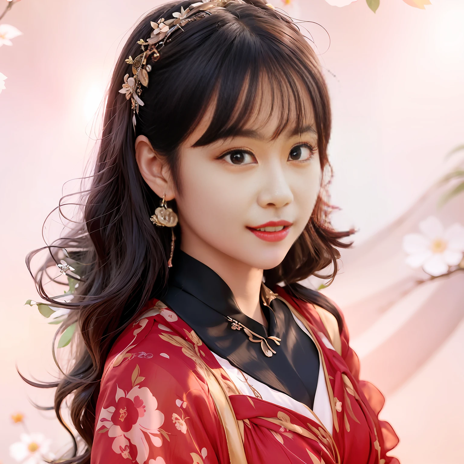 Allafard asian woman with floral hair and floral dress, portrait of female korean idol, tzuyu from twice, Beautiful young Korean woman, lalisa manobal, beautiful Korean women, sun yunjoo, cute korean actress, Gorgeous young Korean woman, park jimin, lee ji eun, Lee Ji-eun, hwang se - on