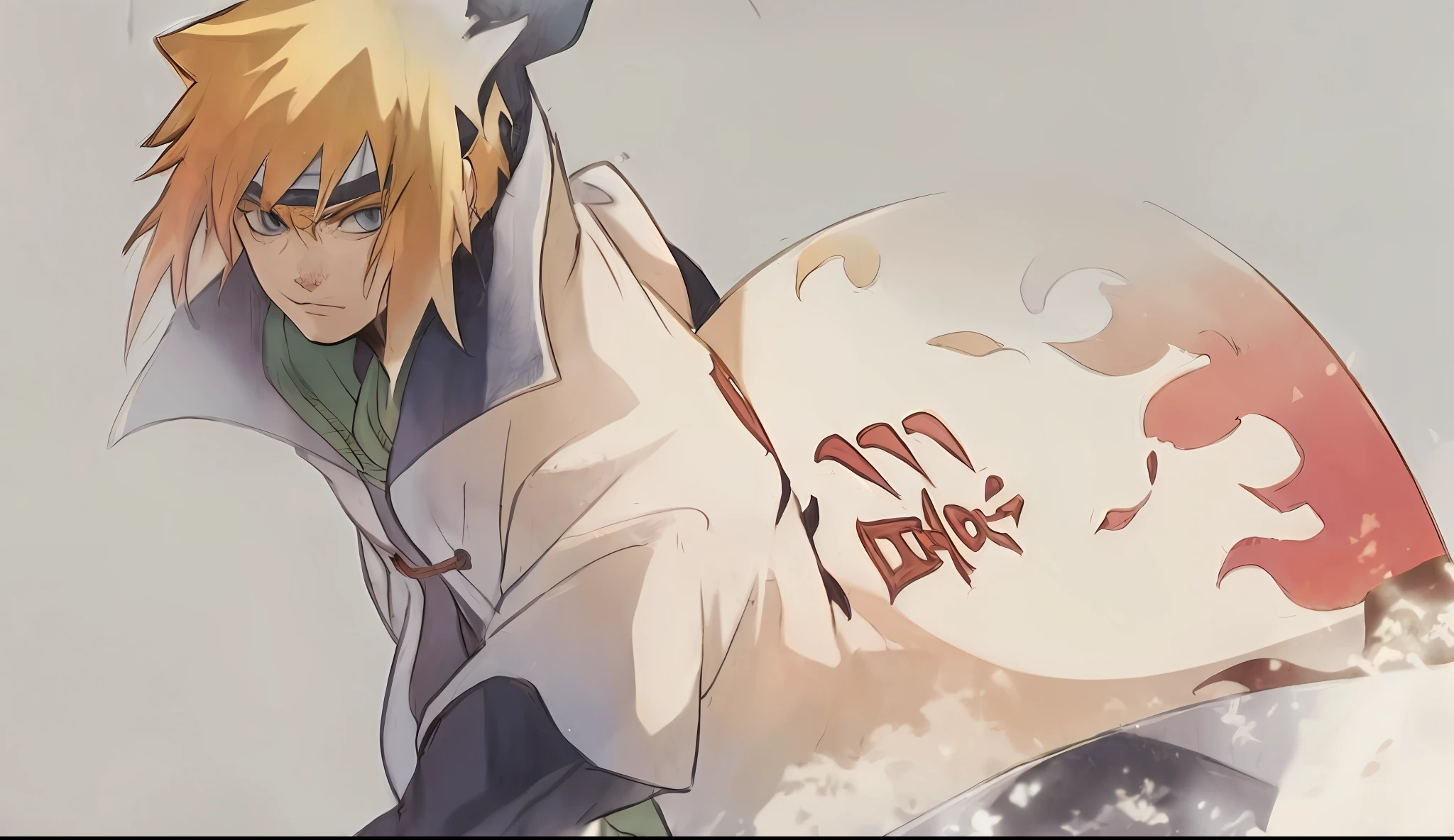 Anime characters with swords and shields in the air, naruto art style, joker as naruto, from naruto, Naruto Uzumaki, trending anime artwork, Trending anime art, joker looks like naruto, High-quality fanart, clean and meticulous anime art, Detailed fanart, clean and meticulous anime style, Anime style artwork, devianart trending, cushart kenz, ichigo