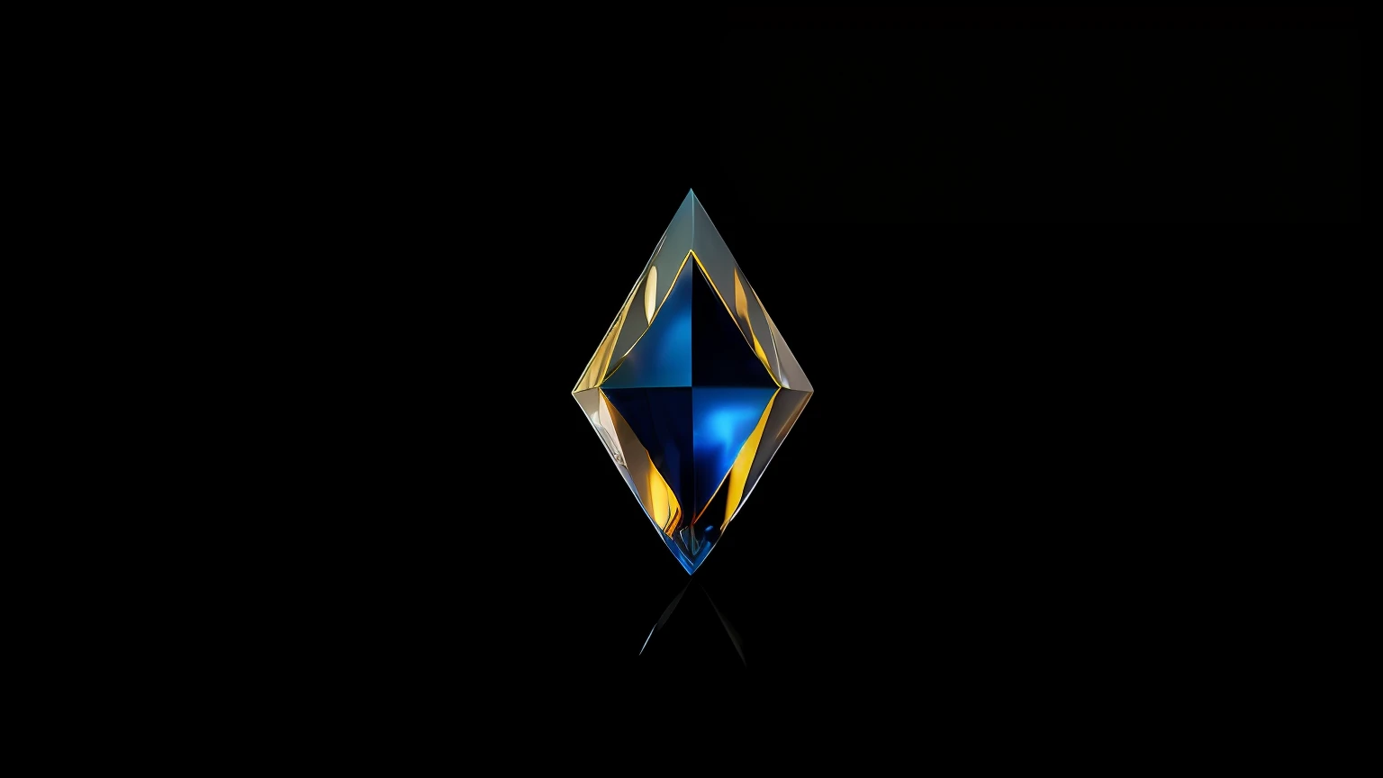 Close up of blue diamond on black background, crystal cubism, aspect, diamond prisms, rendered in keyshot, Size turquoise LED light, the tesseract, blue diamond, faceted, refractive crystal, fractal crystal, render in blender, Crystalline, ashes crystal, rendered in houdini, author:Elias Ravanetti --auto
