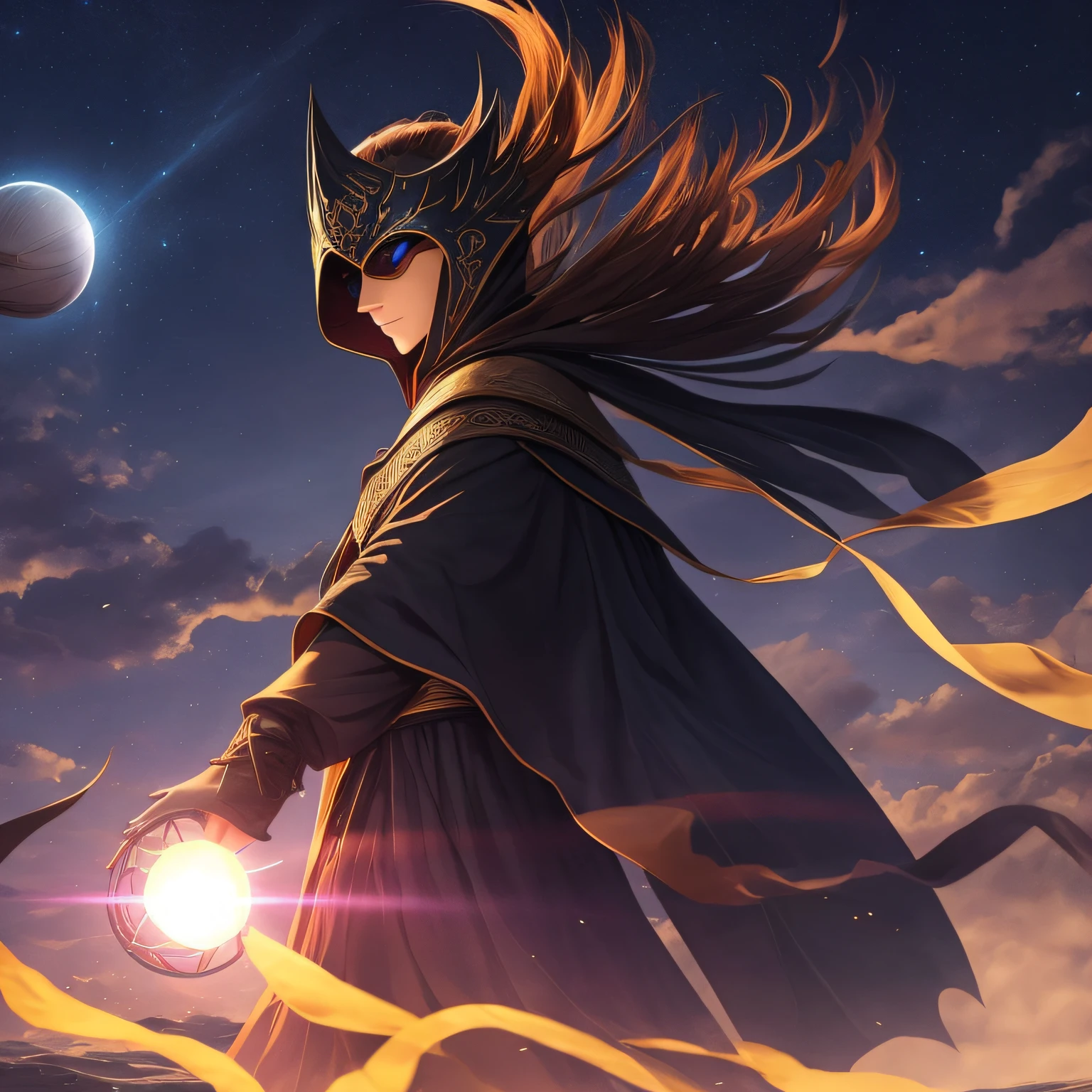 masks,cloaks,Drag the ball of light with the palm of your hand,Dark Wind --auto