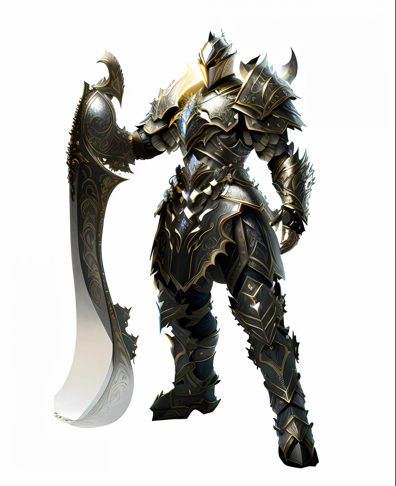 detailed armor, intricate design, silver, Silk, film lighting, 4k