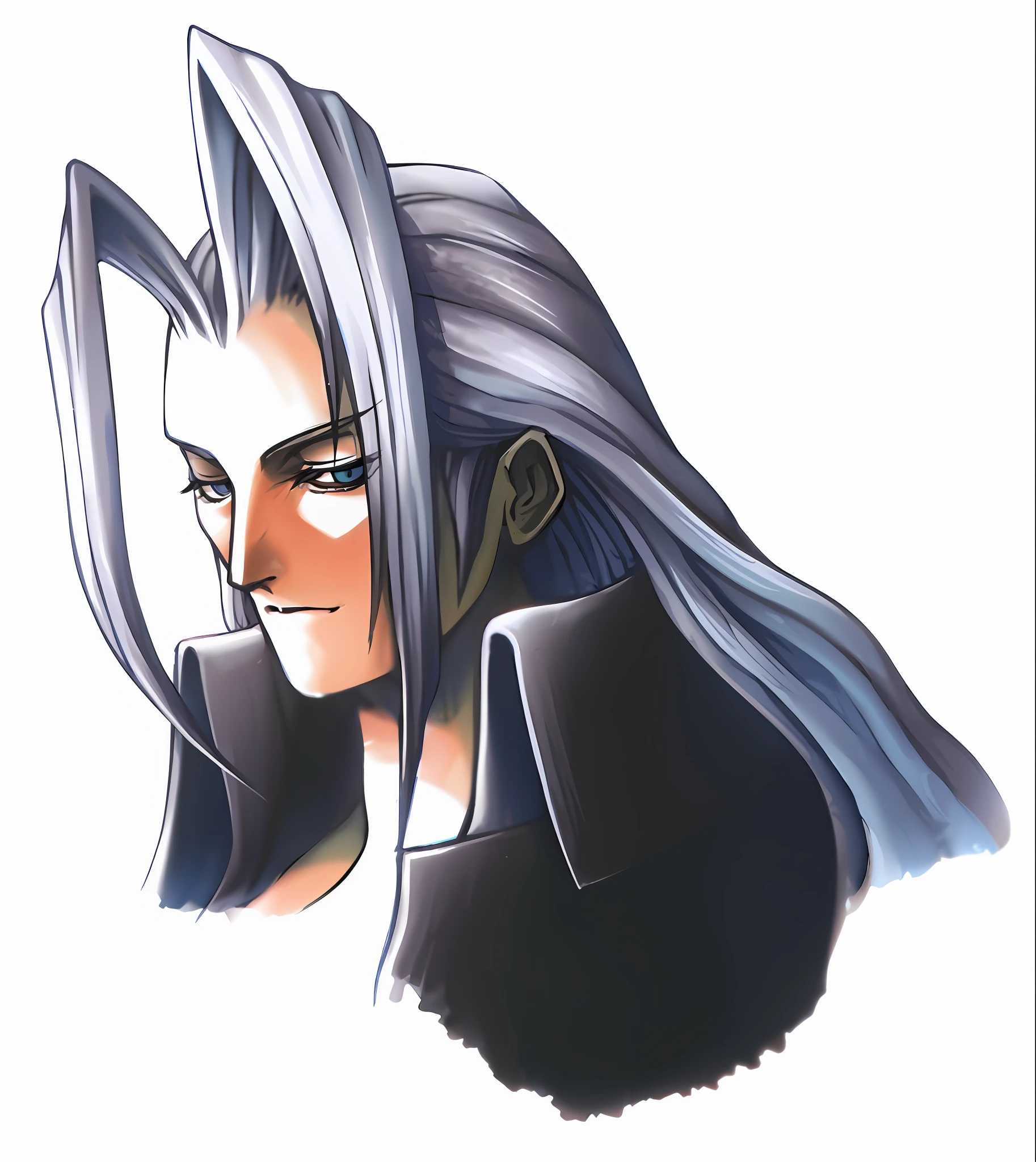 (Masterpiece : 1,8), 64k quality, final fantasy artwork concept, detailed manga eyes, detailed hair, detailed clothes, detailed body, cleaner designs, detailed face pronounced, shiny objects like jewels, see creases on clothes, more coherent clothing, more rounded eyes transparent liquid globular, more colors, more coherent clothing , correct the features of the clothes, better eyes contour, better shoulders, really colorful, coarser line, black line, finishing . (coarser line) (black line) (homogeneous rendering: 1.3)