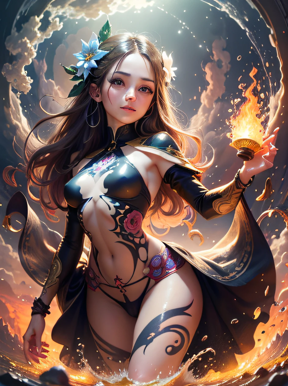 face by tom bagshaw art station,open legs, view of pubic hair,Goddess maiden, gorgeous, splashing, flame, flowing pen and ink,full female body, beautiful caucasian girl close-up, body in dynamic movement, oil, digital art, splash, full body, Ray-traced sunset rendering, shimmery water, light rays, billowing clouds, light reflections, vibrant colors, detailed, glitch art, water, 8k, oil painting, art by Sakimichan, Daniel Gerhartz, mixed digital painting technique, digital painting, super smooth , fluid, 3d fractals, light particles, spirit ink, smooth, shimmery, dreamy glow, 16k, sf, complex art masterpiece, sinister, matte movie poster, golden ratio, cgsociety trend, intricate, epic, artstation trend, highly detailed, vibrant, production cinematic character renderings by artgerm, H.R. Giger and Beksinsky Ultra Quality Model, cloudy night sky storm, sunset red clouds storm cloudy, rough sea, psychedelic waves, skin and clothes wet with water, drops of water, floating bubbles, magical lights, fantasy, filigree, cloudy night sky storm, sunset red clouds storm cloudy, rough sea, psychedelic waves, splash,Sakimichan style art, oriental mandala tattoo, fractal background, silver and gold and bronze spirit, natural skin moistened with water, slight smile, view from below, perfect golden eyes, long shiny golden white hair,, floating antique clock, lamp ancient, splash,seductive pose, visible pubic hair, breasts visible,full body, black hair, Transparent clothing, slight smile,, open legs, view of pubic hair, 1 sexy girl in transparent forest clothes,exposed breasts, open transparent t-shirt,mandala and flower tattoos, La mejor calidad, view from below, small breasts in sight, Jean-Baptiste Monge style, bright, beautiful , splash, Glittering , cute and adorable, filigree, , rim lighting, lights, extremely , magic, surreal, fantasy, digital art, , wlop, artgerm and james jean,floating antique clock, lamp ancient, splash,floating antique clock,