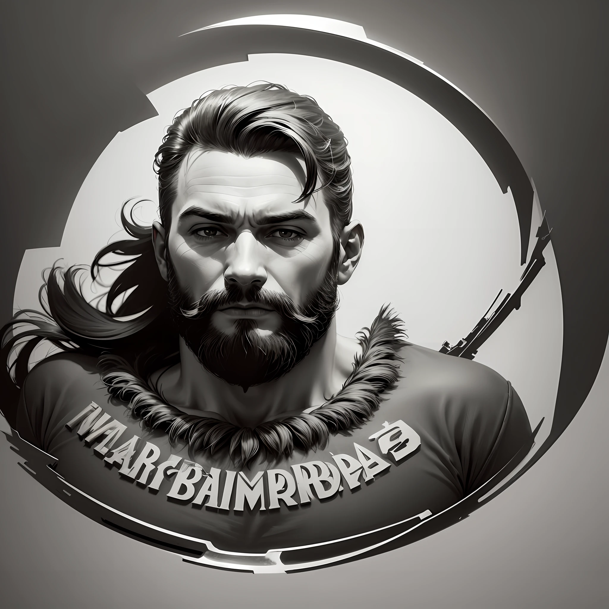 Logotipo de uma barbearia moderna --auto
