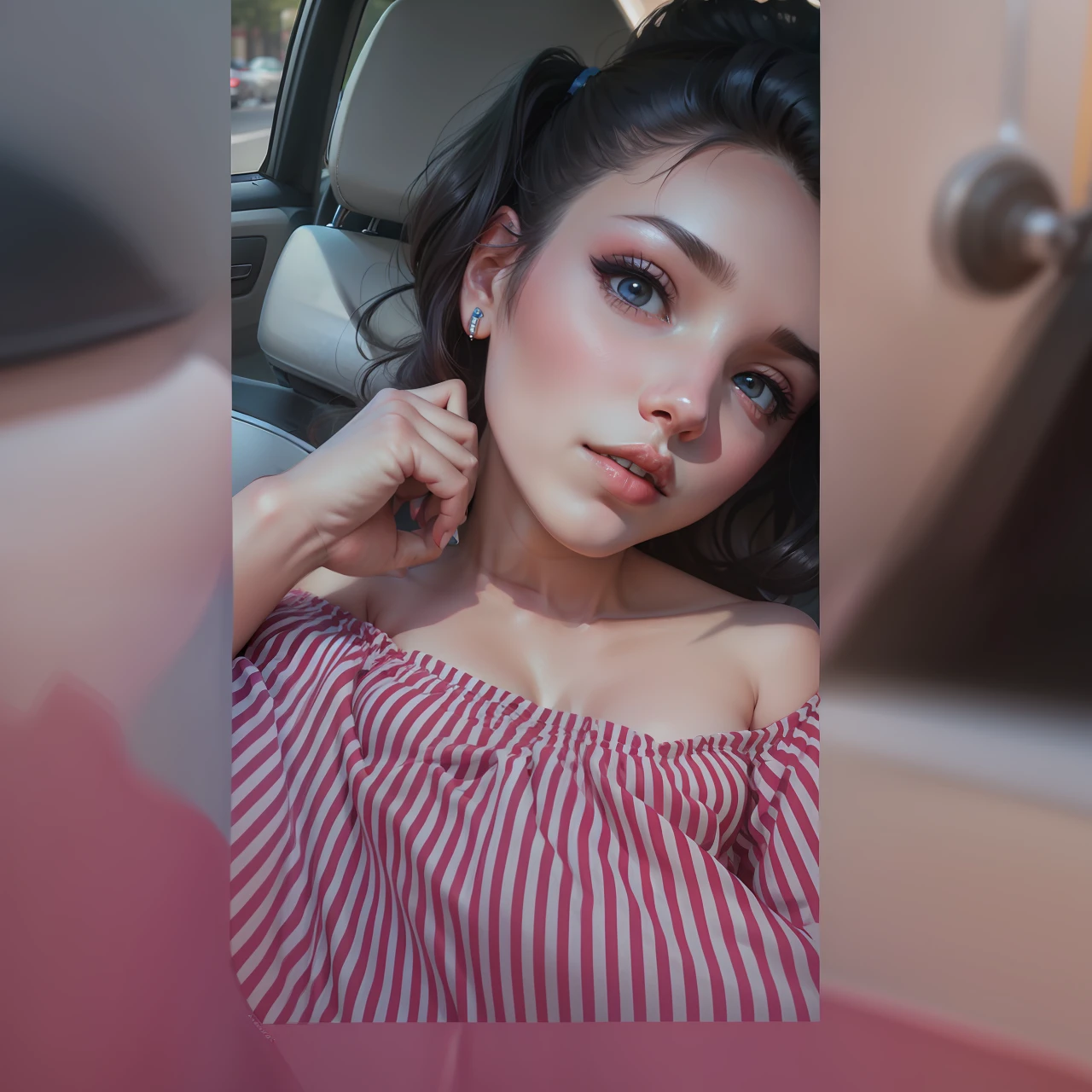 20 years old woman, realista --auto