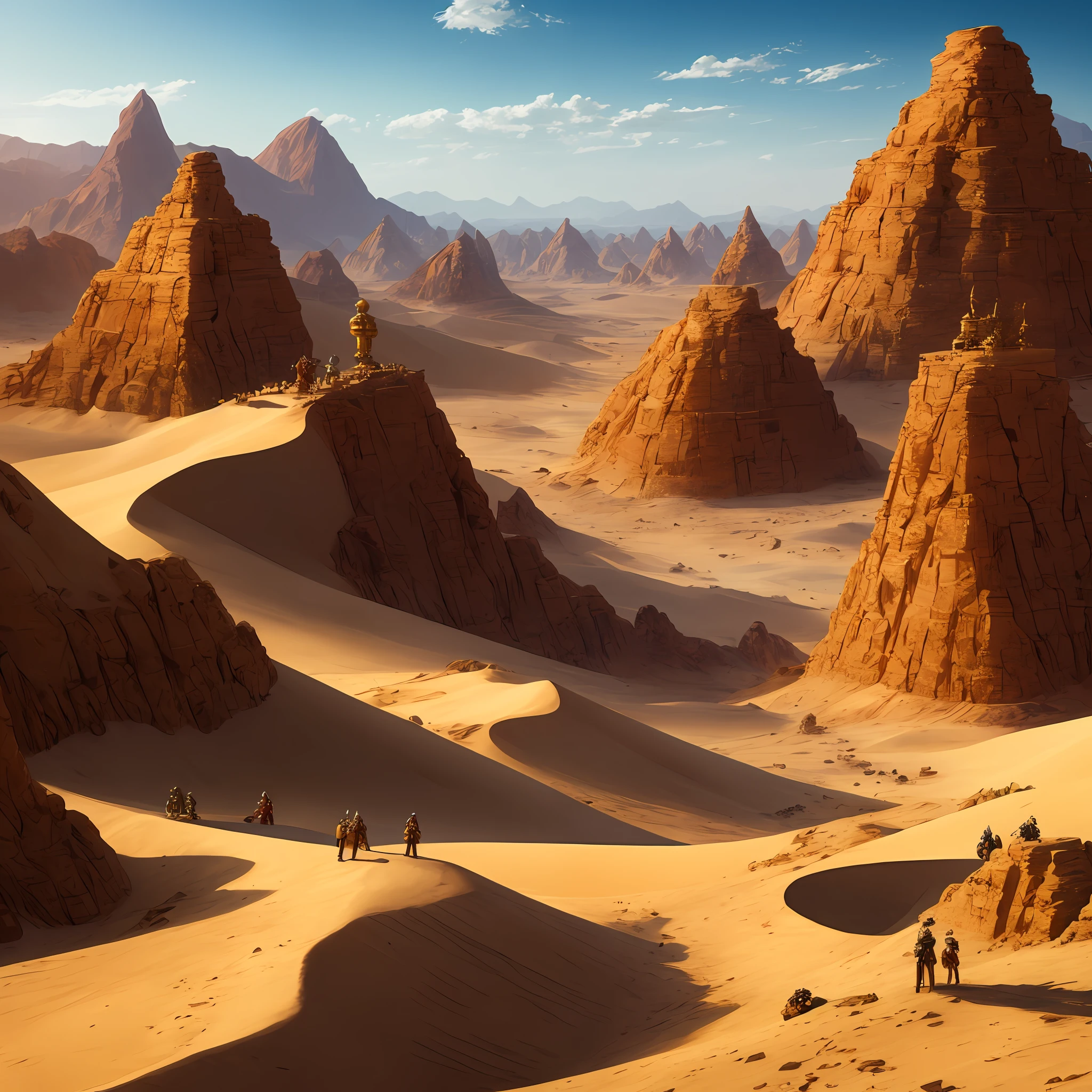 The Golden Desert, the twelve main gods of Mount Ospeak --auto