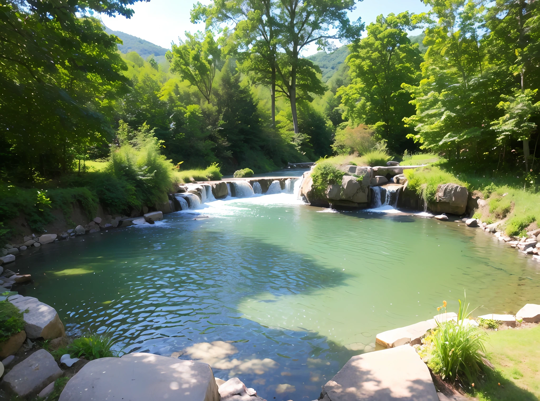Refreshing summer scenery