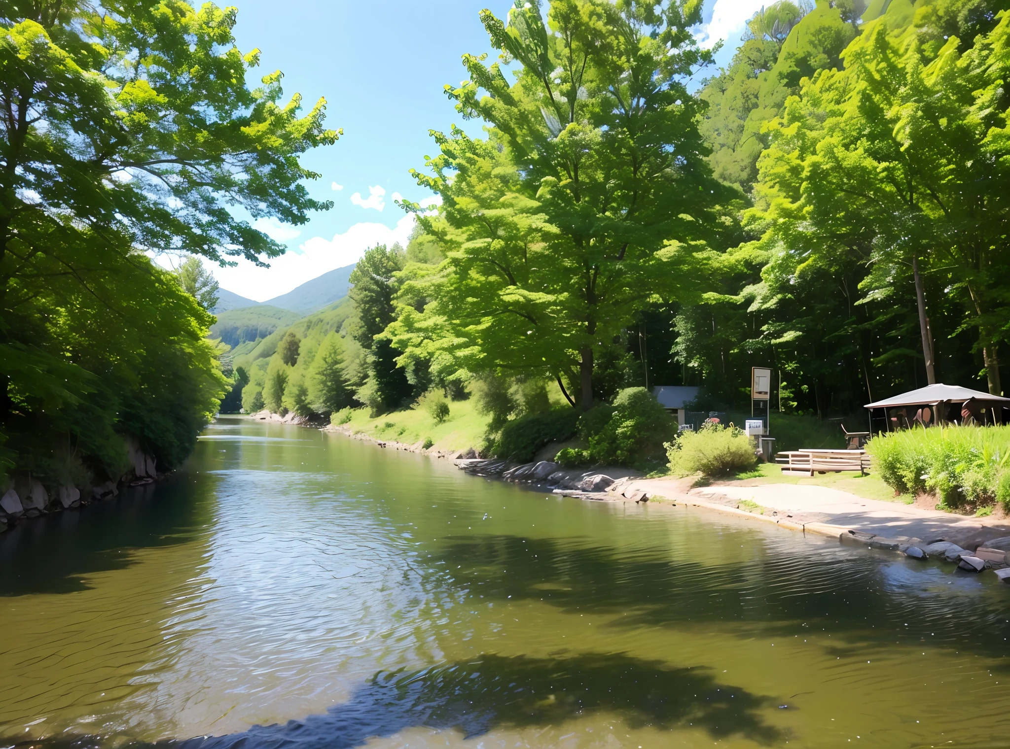 Refreshing summer scenery