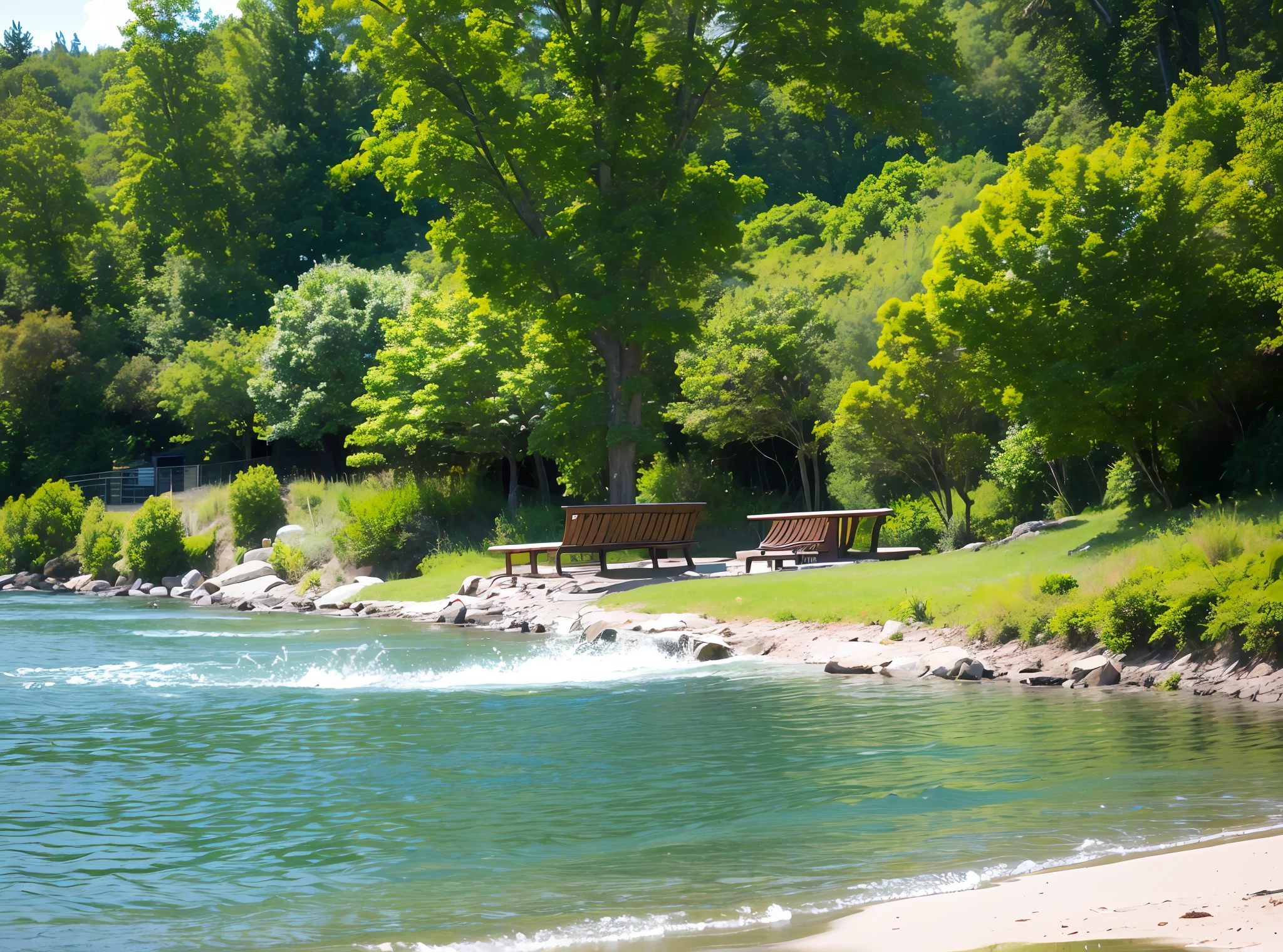 Refreshing summer scenery