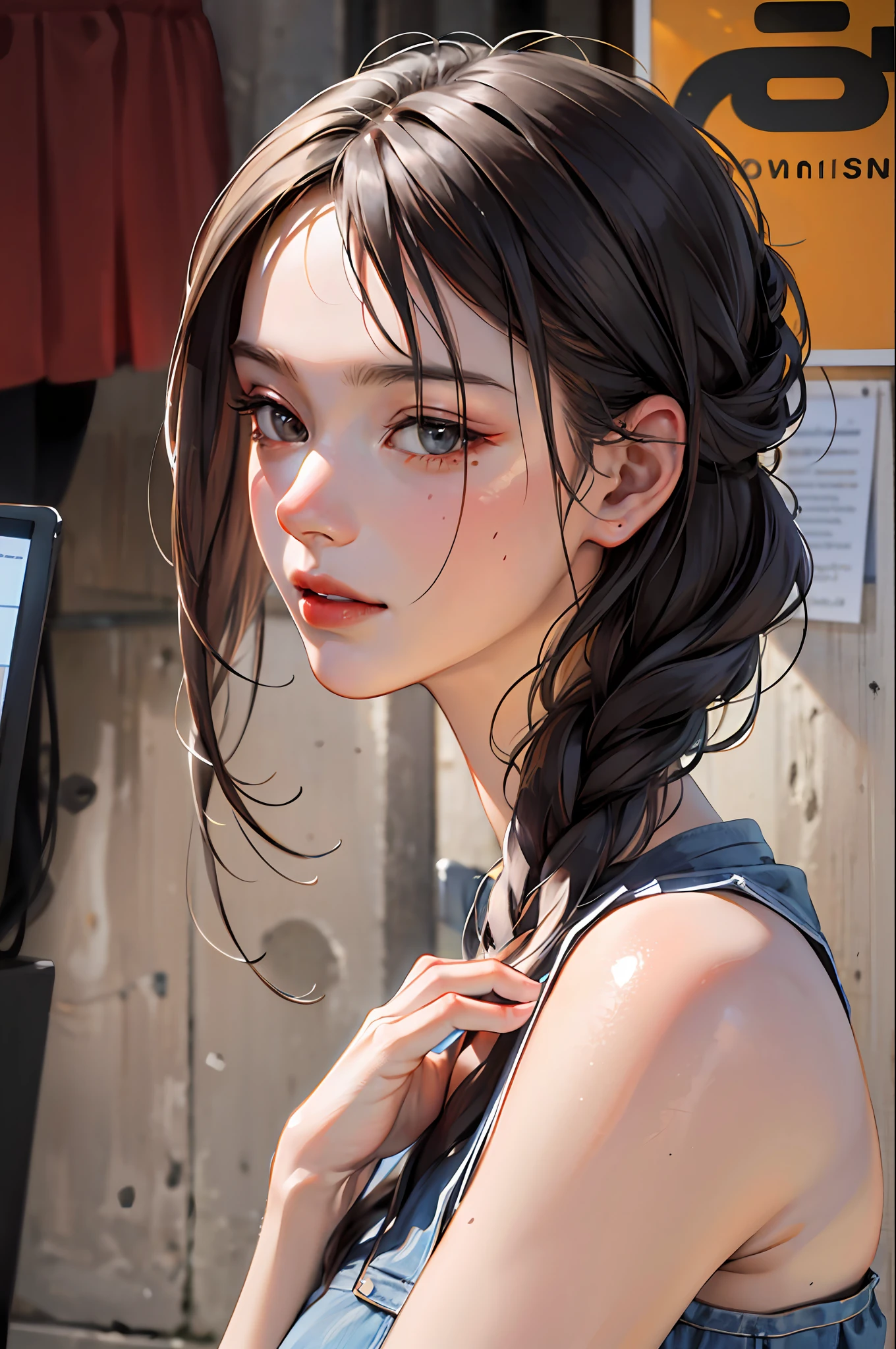 (Masterpiece:1.2, Best quality), (Very detailed face, Real picture, Realistic skin, Realistic body, Intricate details), Solo, 1 milf, Casual,