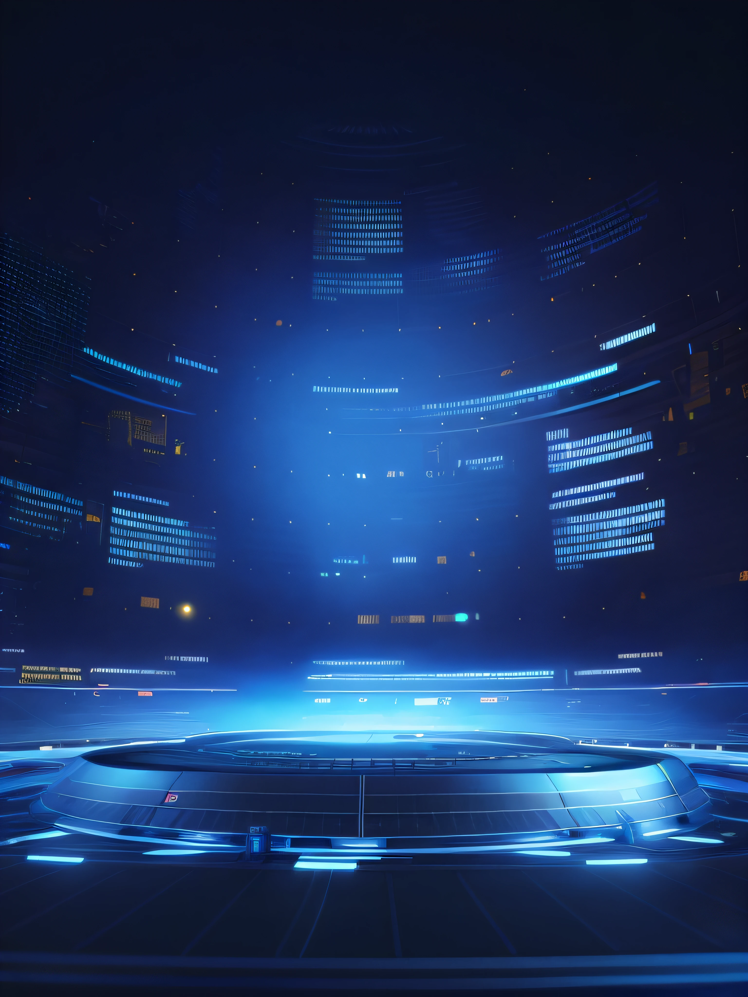 Close-up of futuristic futuristic city with circular lights, futuristic sport arena, in a futuristic arena, futuristic room background, Futuristic setting, 3 d render of a scifi spaceport, futuristic space port, arena background, futuristic base, fundo futurista, futuristic environment, futuristic space ship interrior, futuristic scientific laboratory, futuristic space station, futuristic laboratory