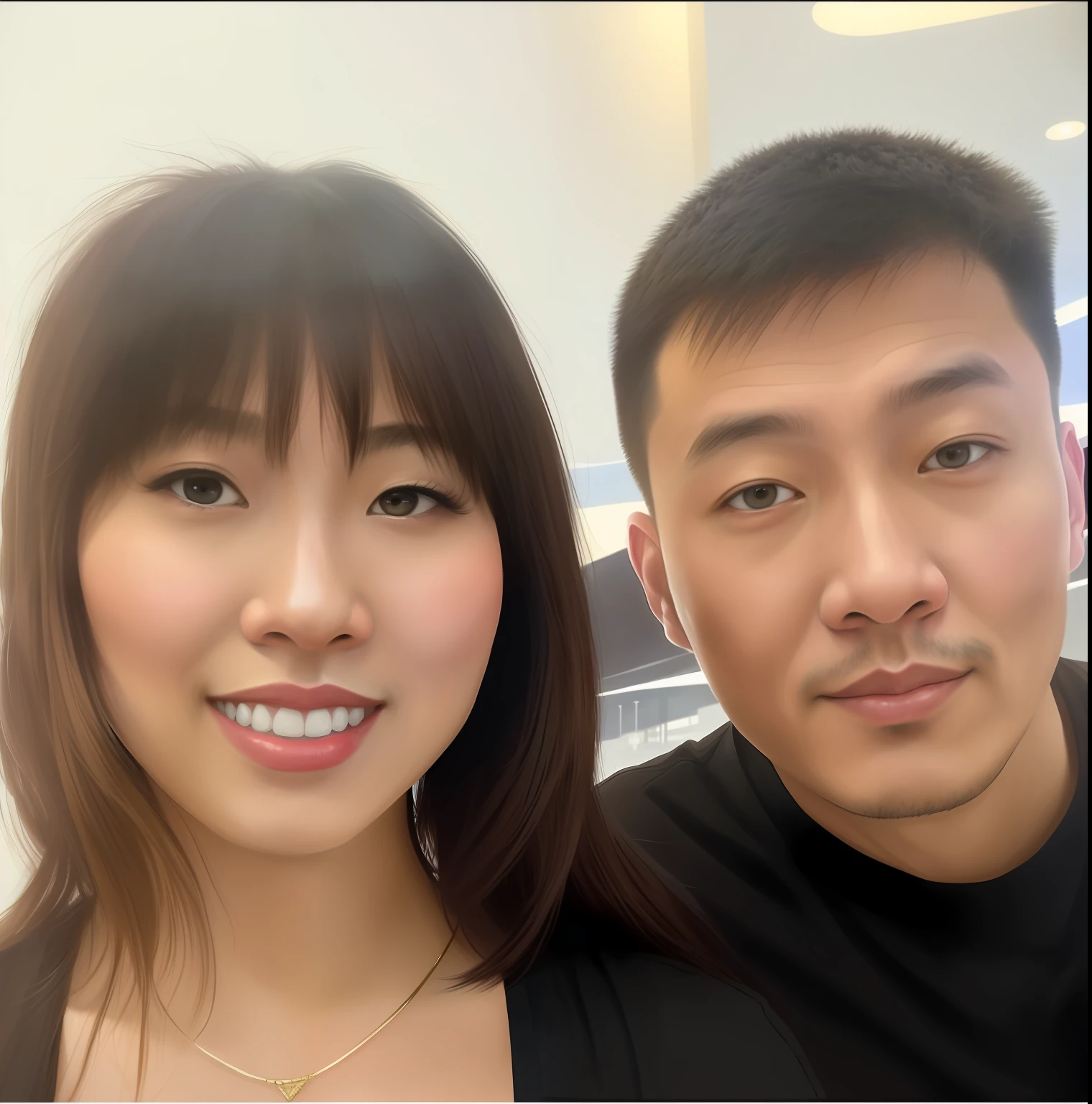 there is a man and woman that are posing for a picture, ruan jia and brom, tyler edlin and natasha tan, ruan jia and fenghua zhong, headshot profile picture, lovely couple, profile picture 1024px, jordan grimmer and natasha tan, hoang long ly, ruan jia and joao ruas, profile image