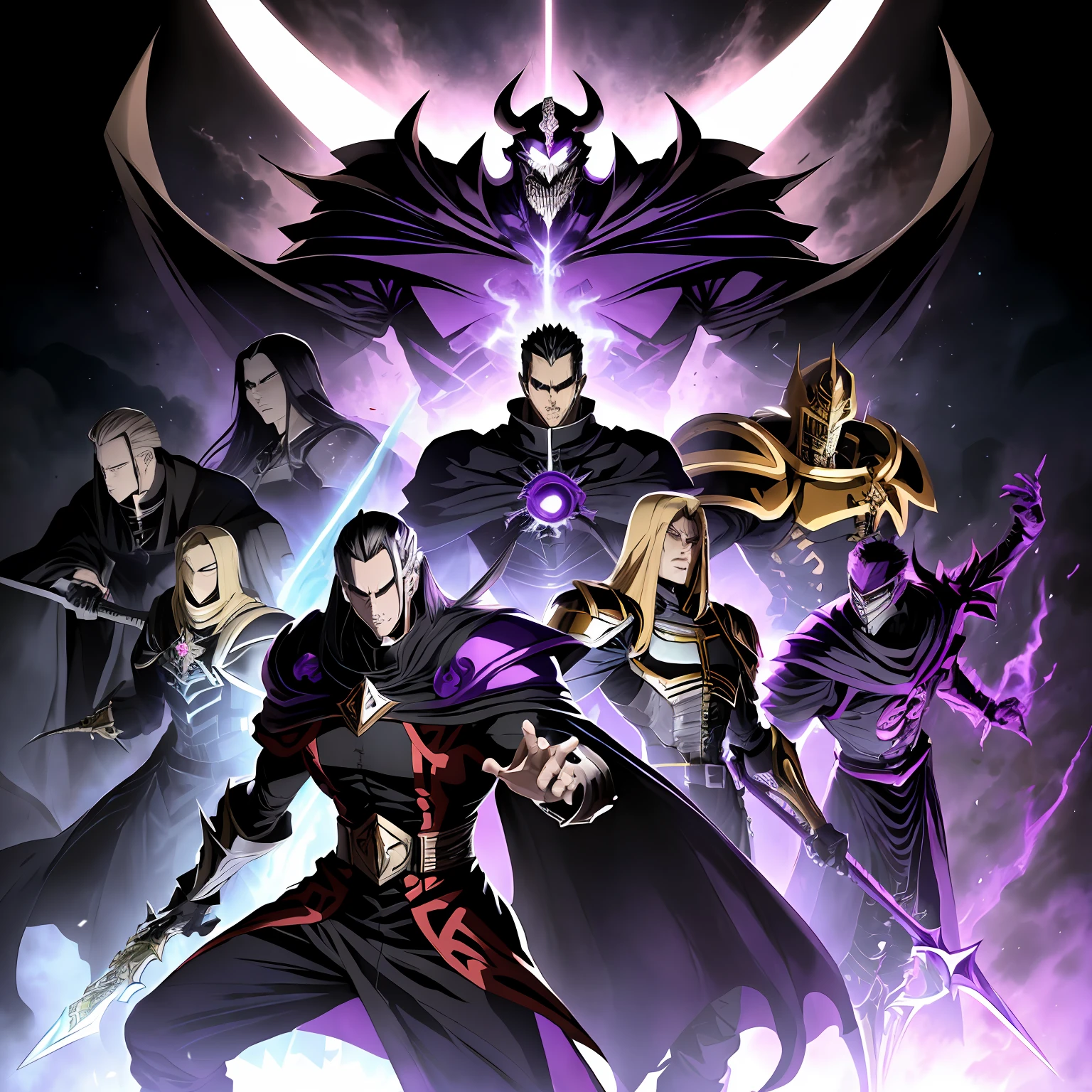 ((((in action)))),uma pessoa toguro100 com uma espada e um manto roxo, Vestido Ainz Ooal, Overlord!!!, Overlord, por Overlord, Deus masculino bonito da morte, Overlord Temporada 4, Rei do Ceifador do Tempo, Arte Oficial, Retrato do Deus da Morte, O Rei da Morte, Ish, Albedo do anime Overlord, Deus da morte,((((side view)))),(corpo inteiro de uma pessoa toguro100 com uma espada e um manto roxo, Vestido Ainz Ooal, Overlord!!!, Overlord, por Overlord, Deus masculino bonito da morte, Overlord Temporada 4, Rei do Ceifador do Tempo, Arte Oficial, Retrato do Deus da Morte, O Rei da Morte, Ish, Albedo do anime Overlord, Deus da morte) , cenario fantasia dark dinamico, Character firing black magic from his hand, vortex, particuls, in action, (((Vista de toda a cena)))