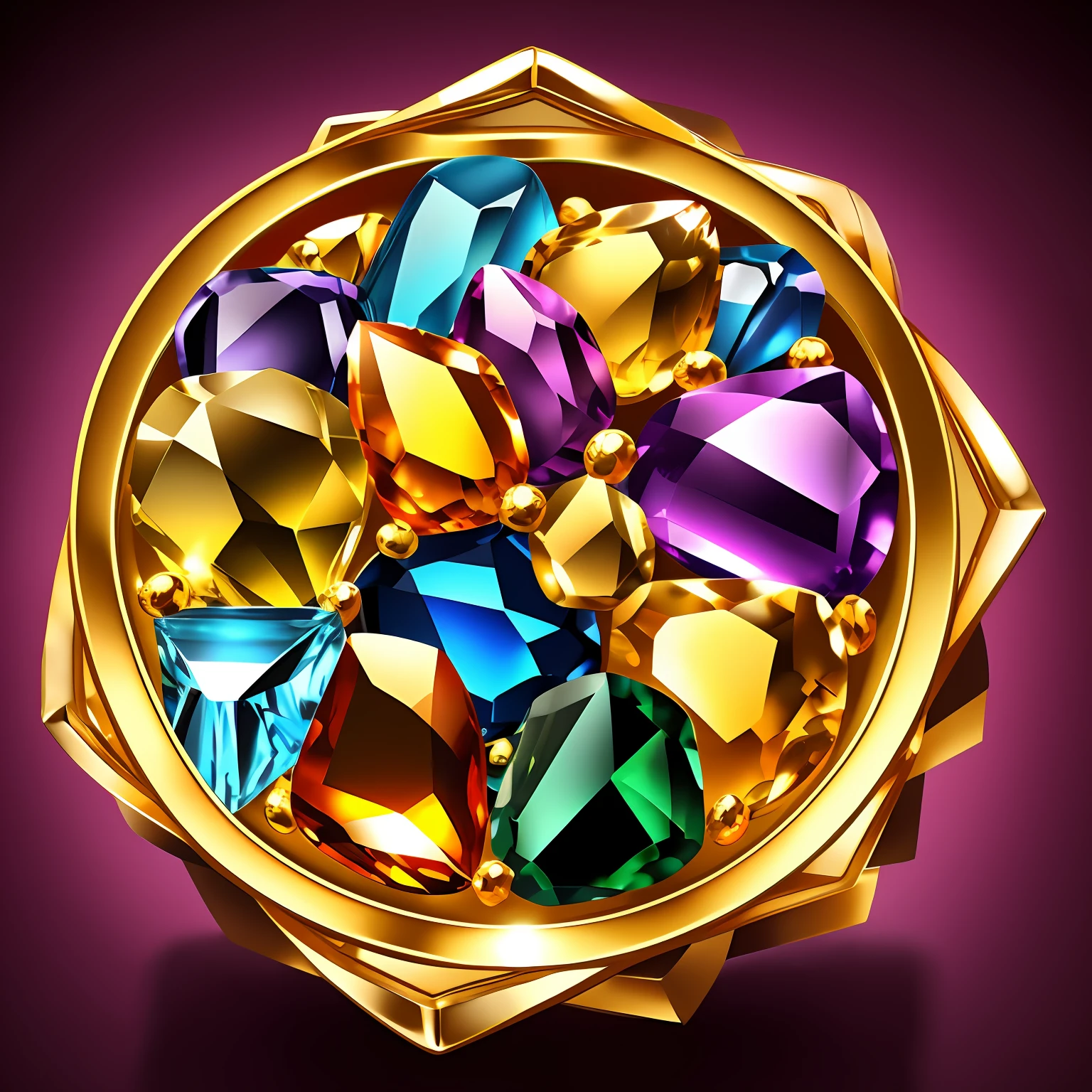 Create eBook cover A chest full of precious stones and gold --auto