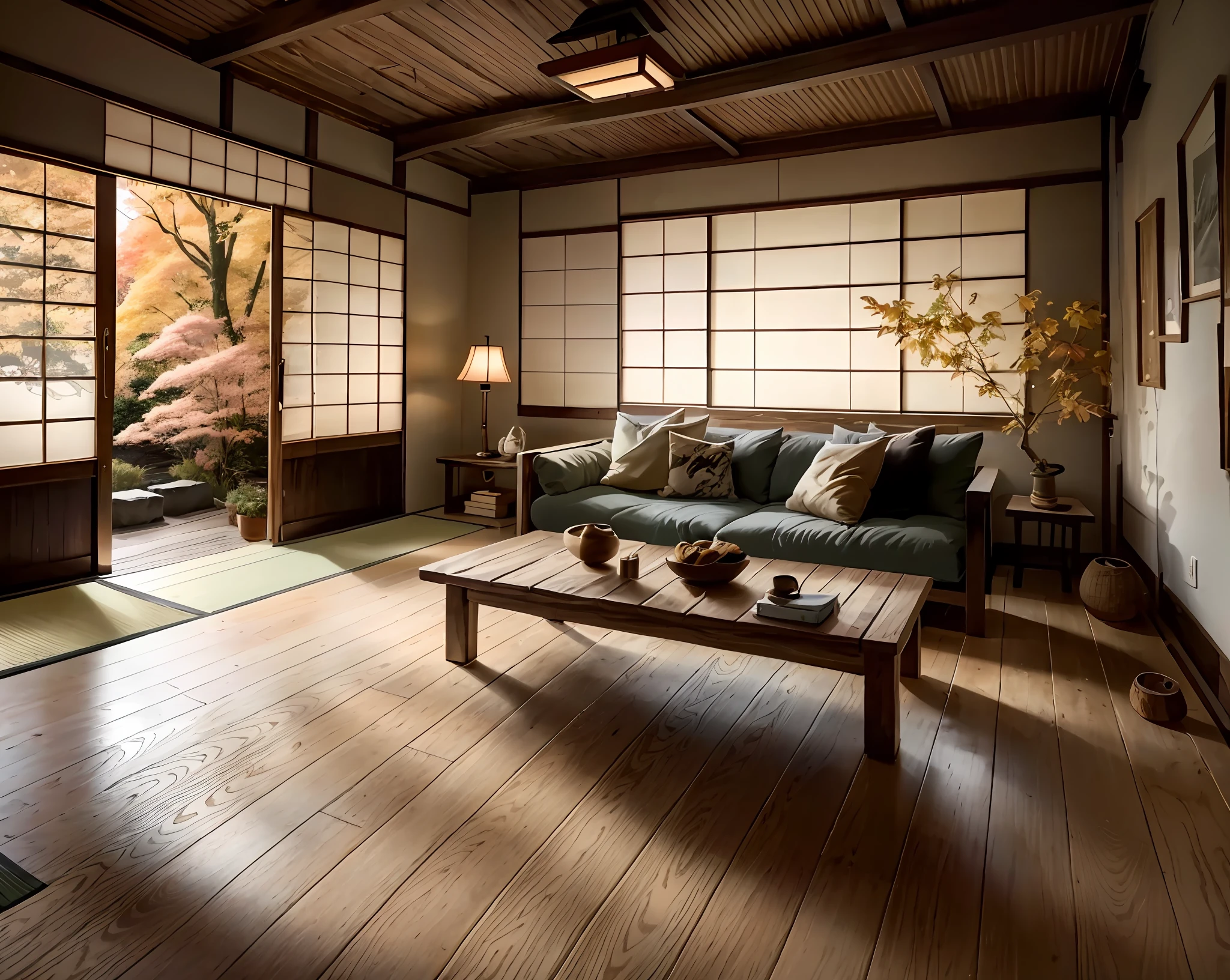 Wooden ceiling