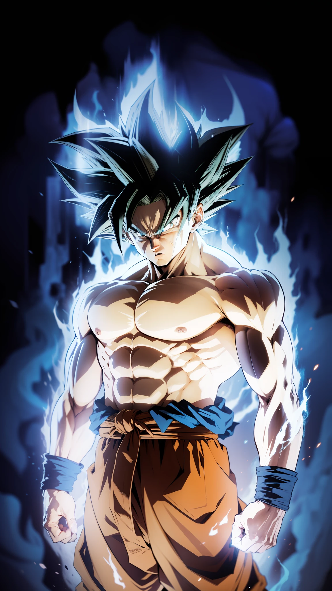 Goku Instinto Superior Dominado, (In Super Saiyajin Azul Kaioken), (Super Saiyajin Azul), (Super Saiyajin Deus), 4K