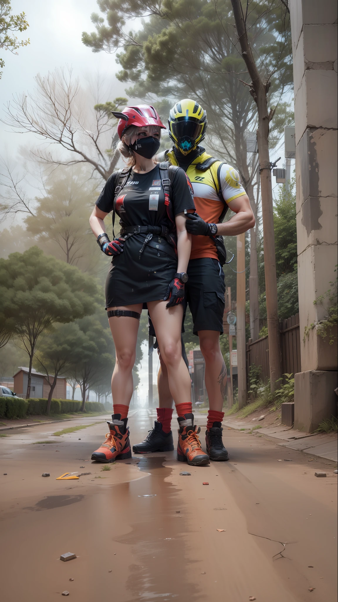 WARFRAME, intricate pattern, heavy metal, linhas de energia, sem rosto, olhos brilhantes, elegante, intenso, vermelho sangue e uniforme preto, solo, moderno, cidade, ruas, nuvens escuras, tempestade, chuva forte, lighting dramatic, (obra-prima: 1.2), melhor qualidade, alta resolução, belo detalhado, extremamente detalhado, perfect  lighting,