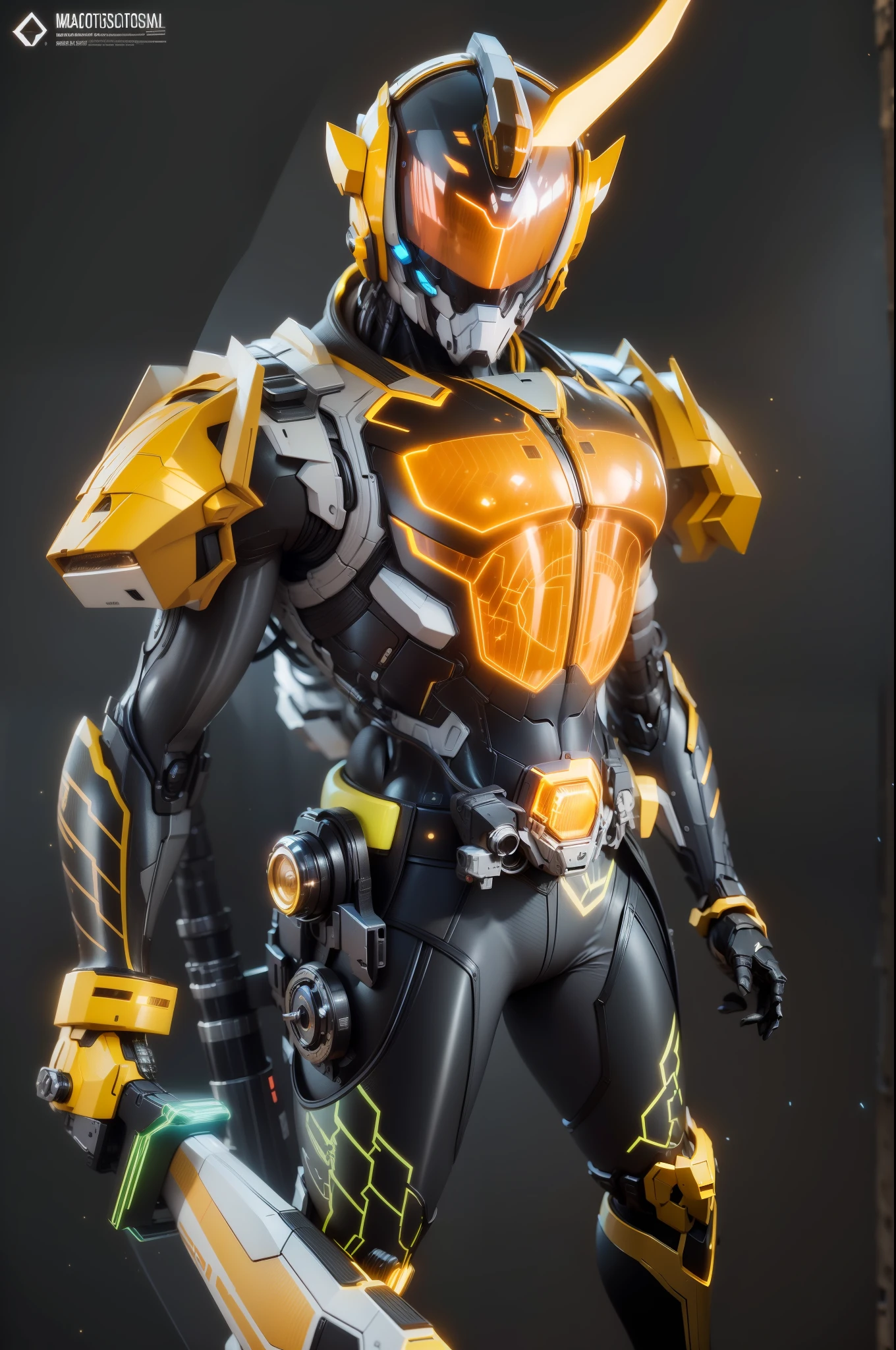 Realiy，photorealestic，Machinary，mechs，Technologie，musculous，glowing light eyes，Burly body，style of photography，Real scenery（Metallic texture 1.8）（Excess detail 2）（High resolution1.6）（4K clarity1.9)（Carbon fiber 1.5）（Metal reflection 1.5），Weapon in hand