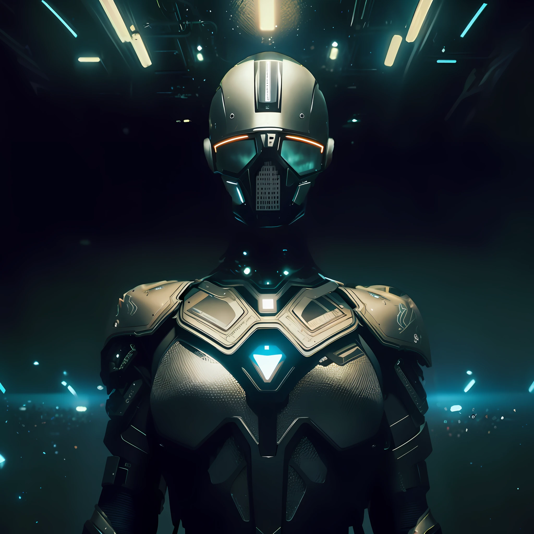 metallischer (Androidhelm),