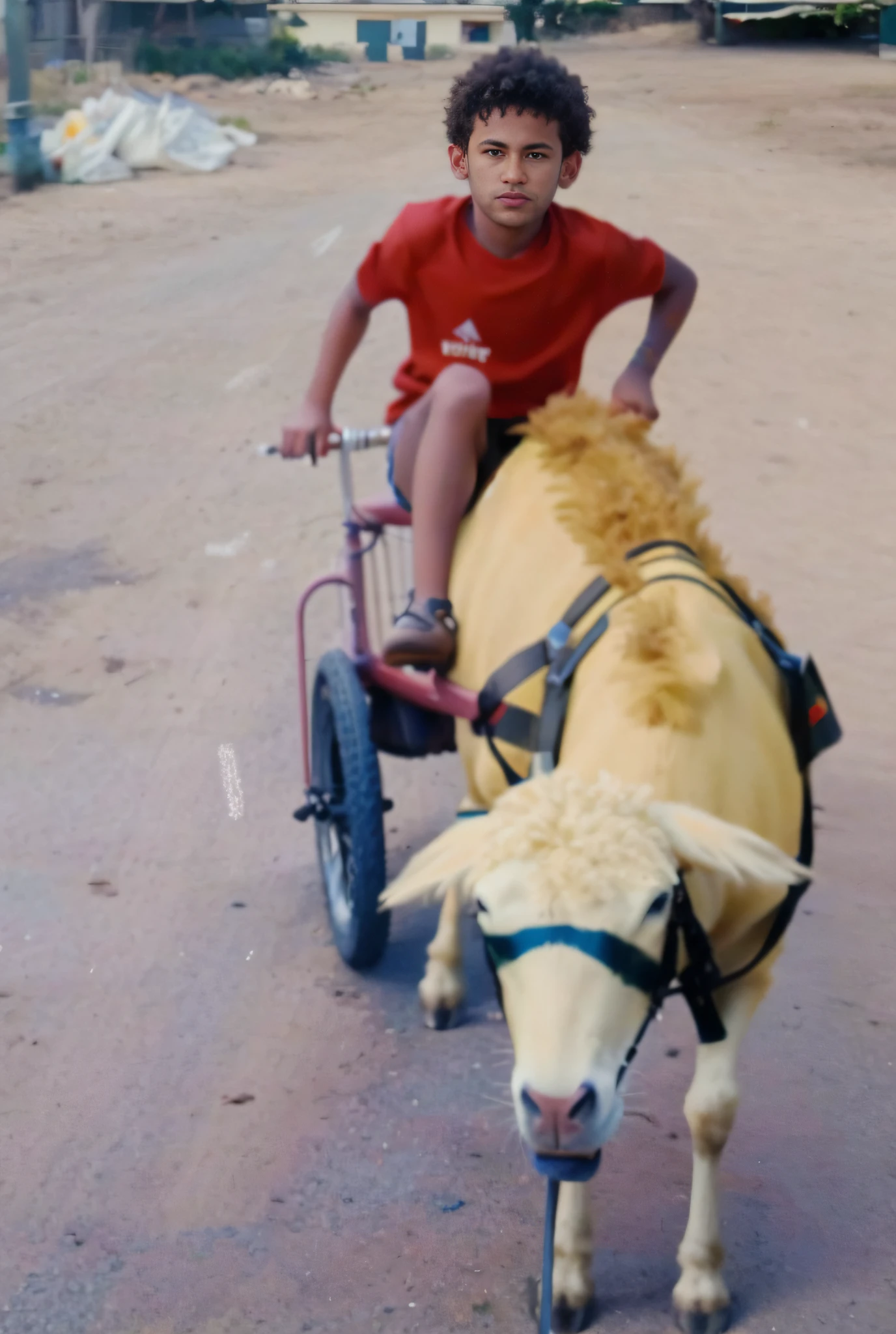 A child with the face of Neymar Athlete.