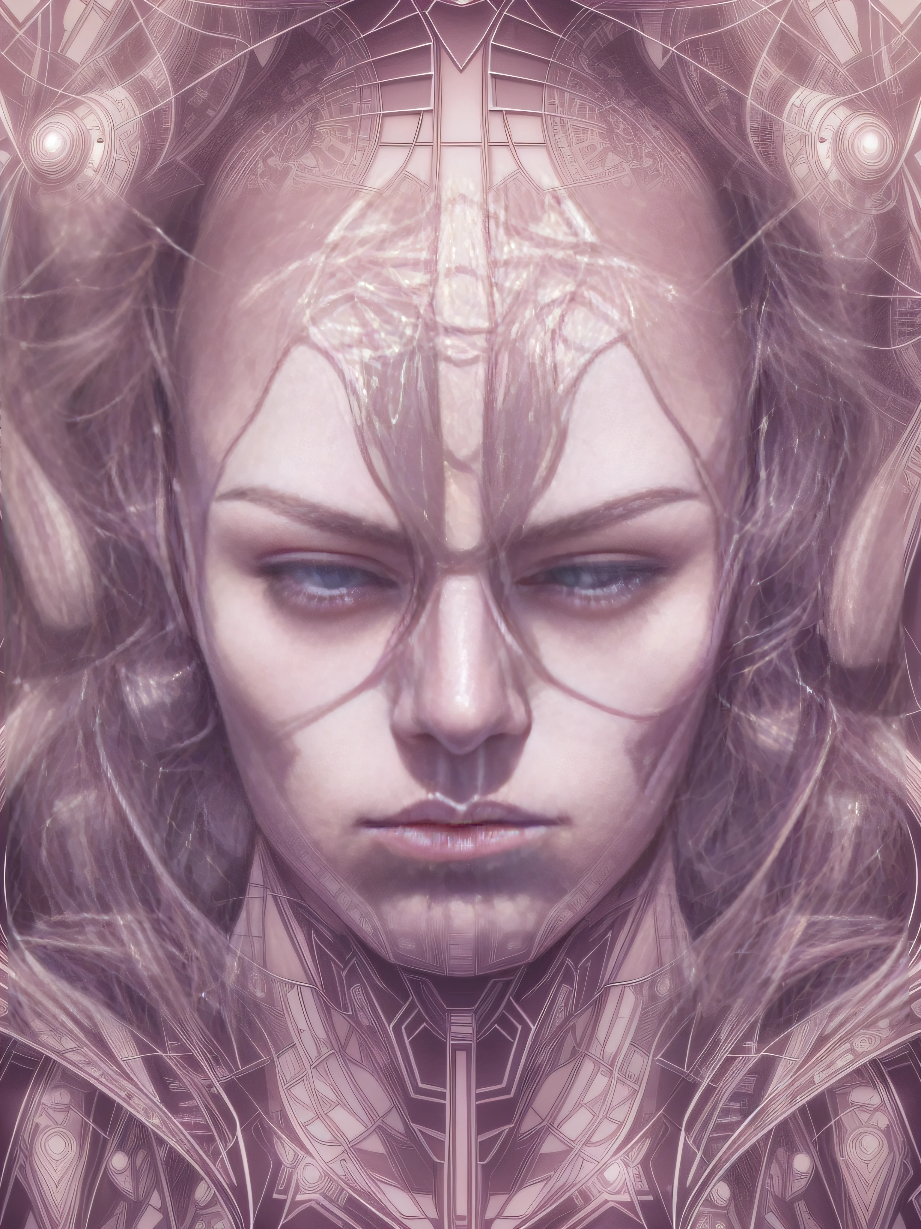 (The art of leading technology,1.4),Ahead of the curve,(Electronic systems: overhead humanoid robots,Naked muscular masculinity:1.2),(tmasterpiece,best qualityer,Official fine art, Aesthetics:1.2),(Hyper-detailing),((see-through thong:1.2))((Biopunk,Cyborg man:1.1))((various old tvs in the background:1.1))finely detailled,Most Best Illustration,hand-drawn high quality,(scybernetic,hight contrast),(Have a detailed brain that you can see:1.3),(Artistically),Line drawing,(Complex lines),Clear lines,s fractal art,Brush strokes,ukiyo-style,(nakeness,Muscular macho,full-body portraits,see-through thong,Extreme closeup:1.1),(Muscular macho,Skin tone transparent tweezers:1.1)(,With a delicate heart that can be seen:1.1),The perfect facial features of a supermodel,whole body show(muscles cable wires:1.2),Large scene composition,Perfect pectorals and abs,Mysterious night,Extremely provocative and sexy(Add details),(detailedbackground:1.2),(|cyber punk perssonage,core,),A high resolution,extremy detailed((Realistic skin,Ultra-artistic,I only wore a pair of transparent thongs with a skin tone,The internal structure is faintly visible:1.2))((whole body display,Extreme detail:1.2))(Canon M50|100mm|sharp fokus |Gently|ultra-realistic realism |The is very detailed|intricately details |blood vessel :1.2)