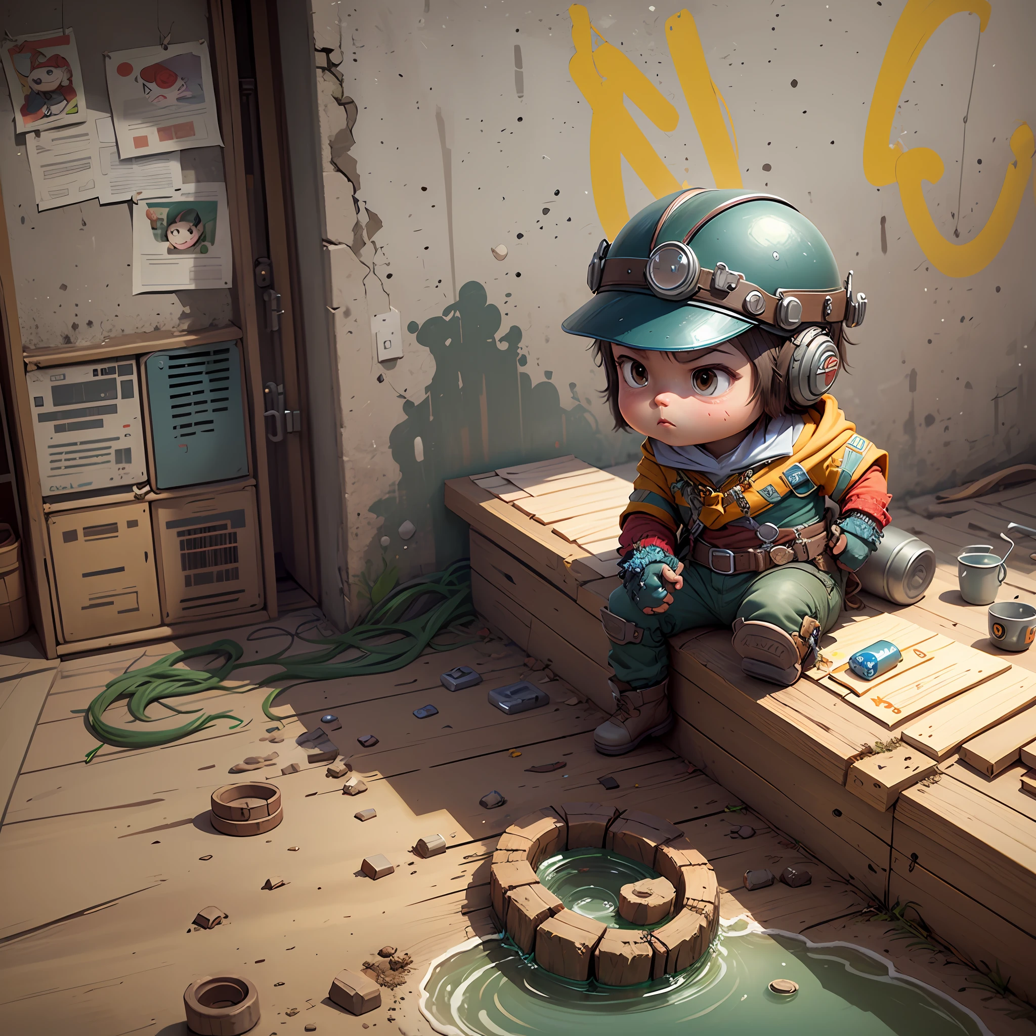 Creat one Kids Cartoon, its name is CDD, He works in construction --auto --s2
