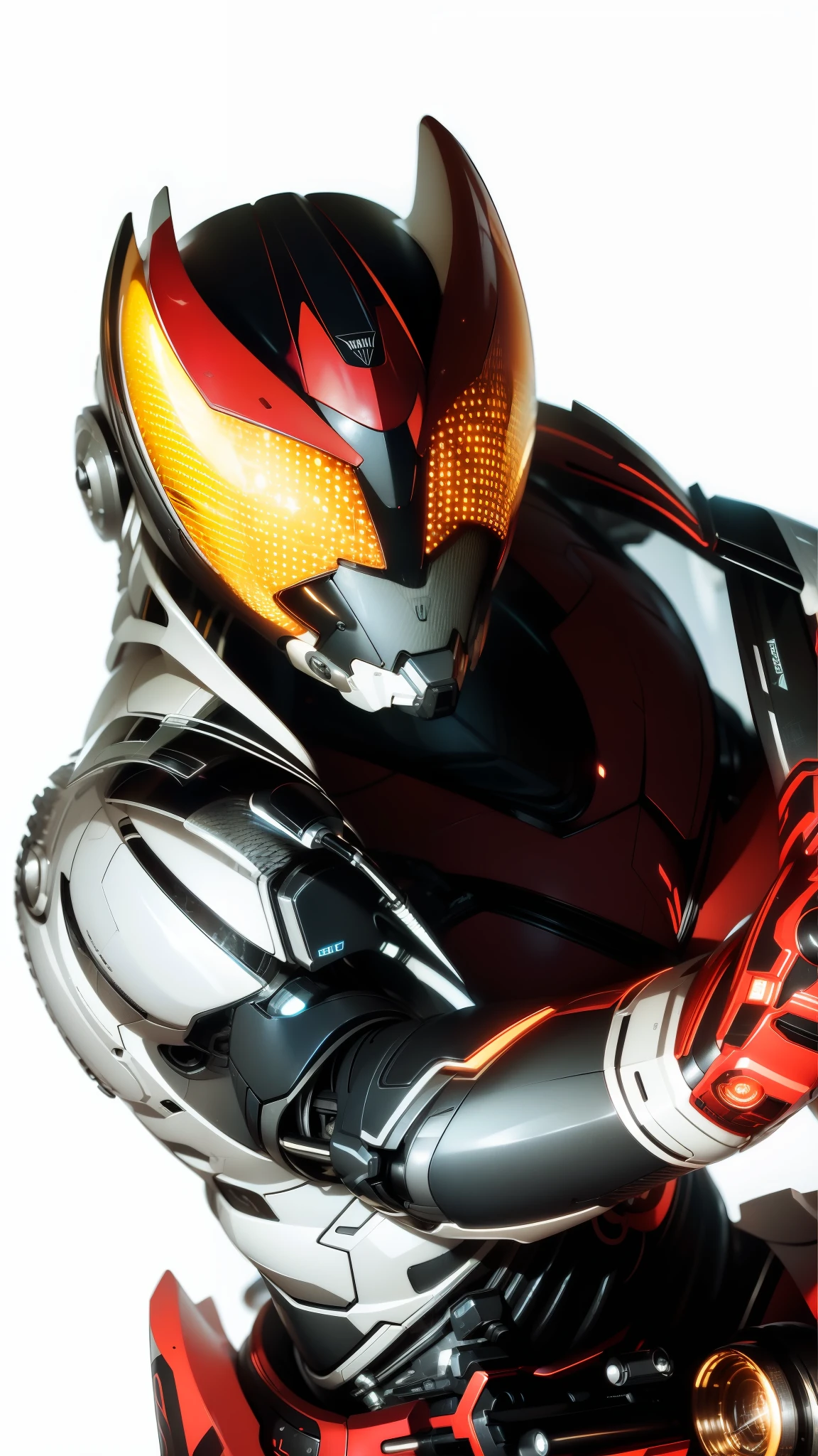 Realiy,photorealestic,Machinary,mechs,Technologie,musculous,glowing light eyes,Burly body,style of photography,Real scenery(Metallic texture 1.8)(Excess detail 2)(High resolution1.6)(4K clarity1.9)(Carbon fiber 1.5)(Metal reflection 1.5),Weapon in hand