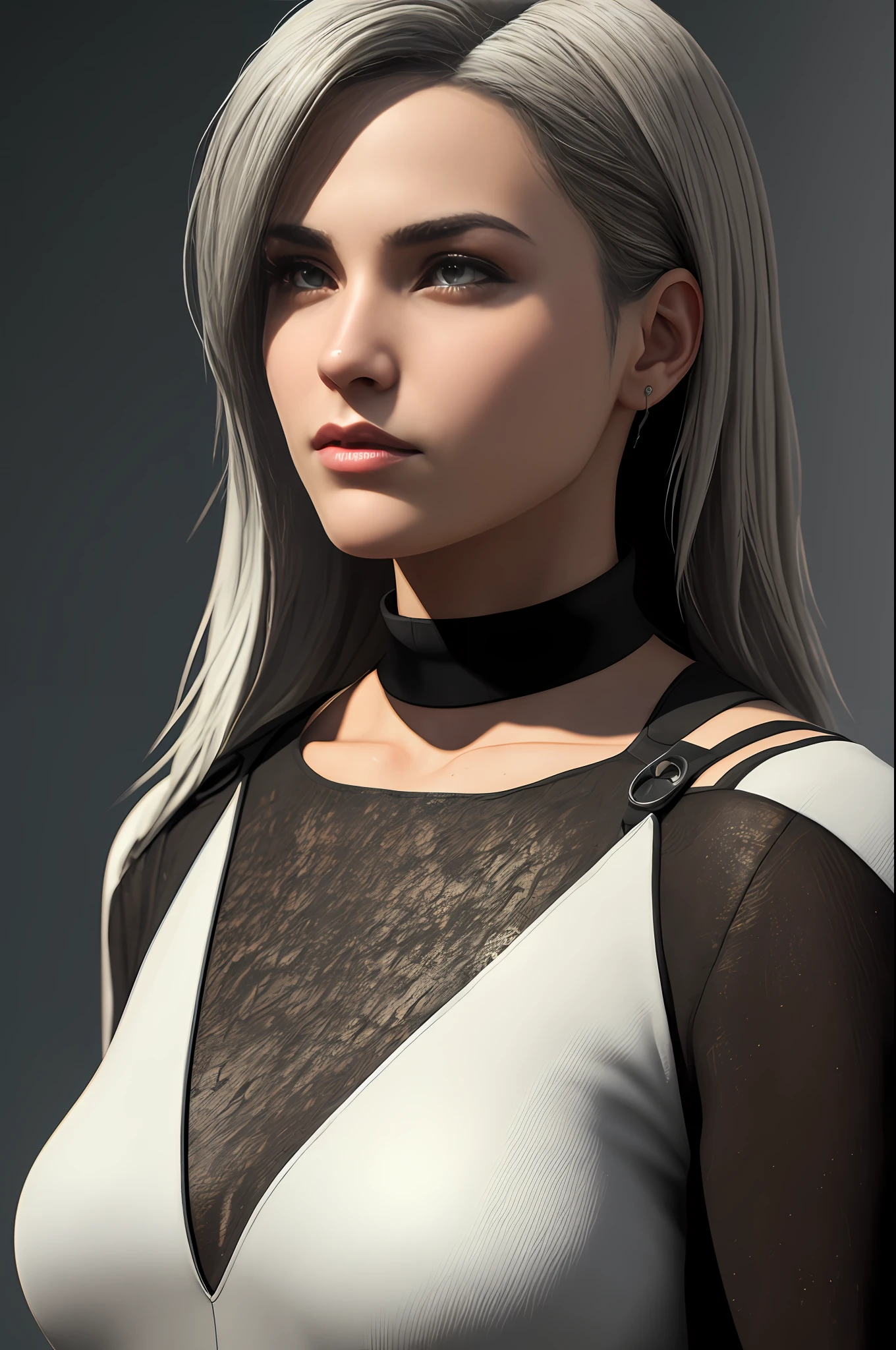 ((Best quality)), ((masterpiece)), (detailed:1.4), 3D, an image of a beautiful cyberpunk female,HDR (High Dynamic Range),Ray Tracing,NVIDIA RTX,Super-Resolution,Unreal 5,Subsurface scattering,PBR Texturing,Post-processing,Anisotropic Filtering,Depth-of-field,Maximum clarity and sharpness,Multi-layered textures,Albedo and Specular maps,Surface shading,Accurate simulation of light-material interaction,Perfect proportions,Octane Render,Two-tone lighting,Wide aperture,Low ISO,White balance,Rule of thirds,8K RAW,